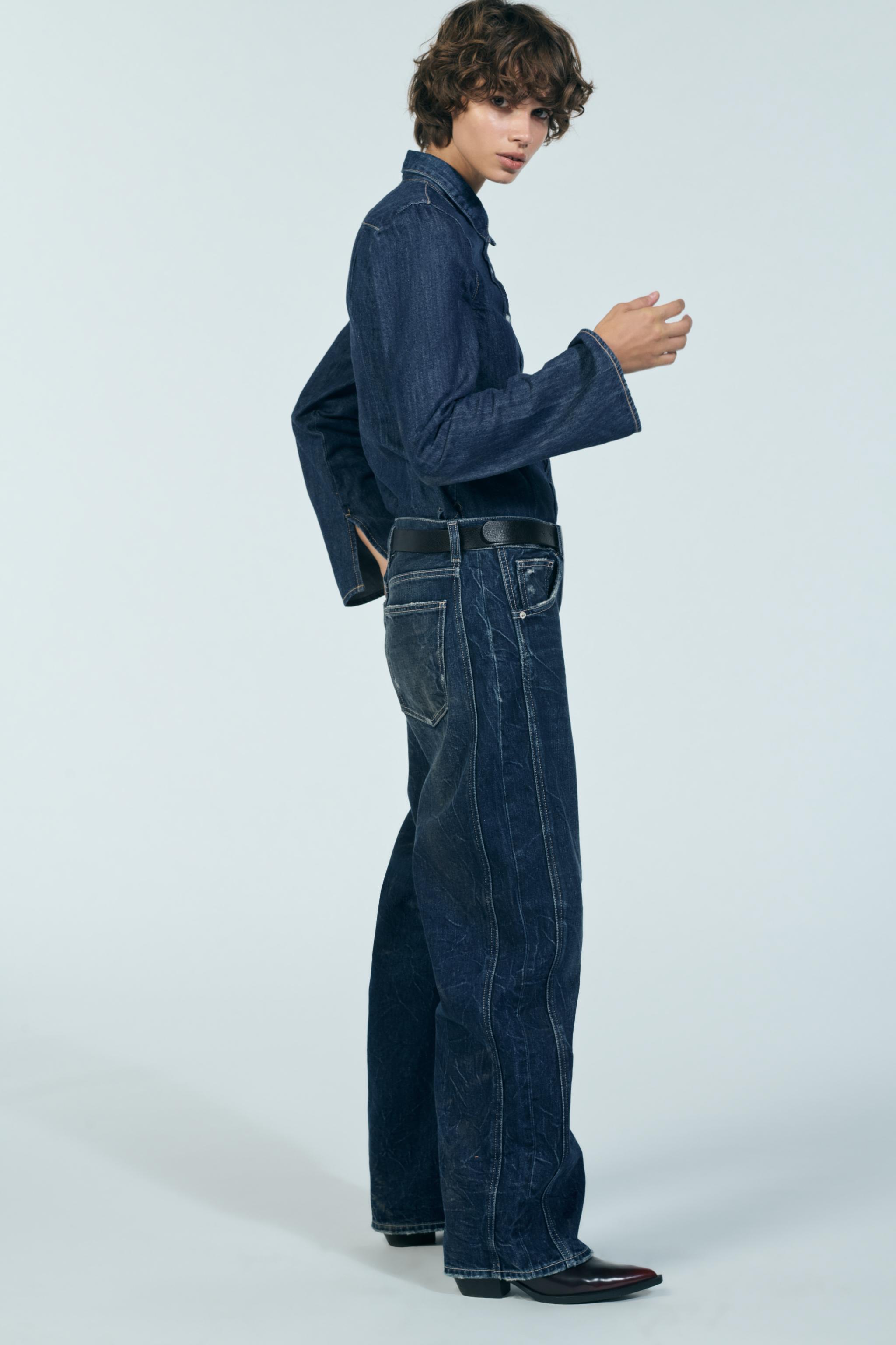 Zara DENIM SHIRT TRF | Square One Zara DENIM SHIRT TRF | Square One