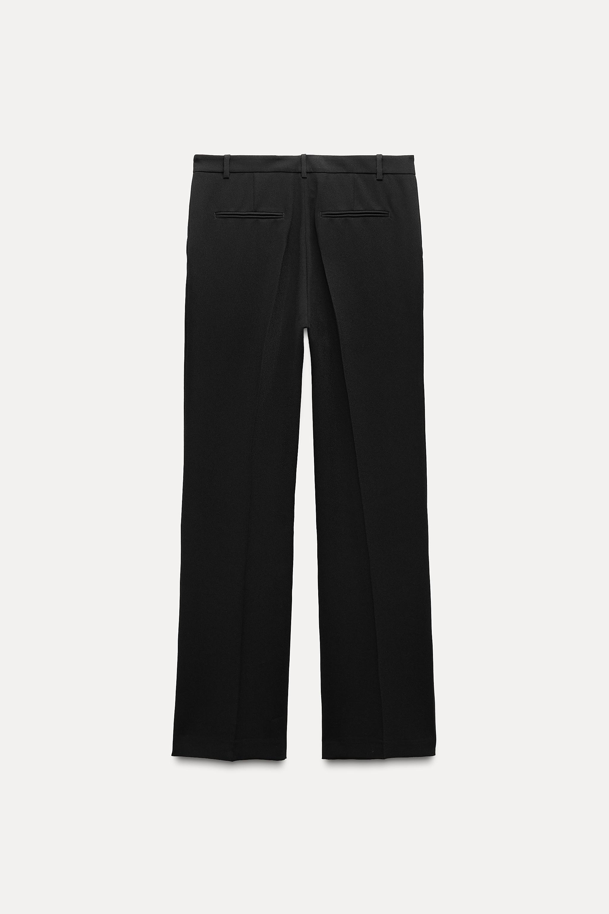 Compare ZW COLLECTION CONTRAST WAIST STRAIGHT LEG PANTS | Mall of