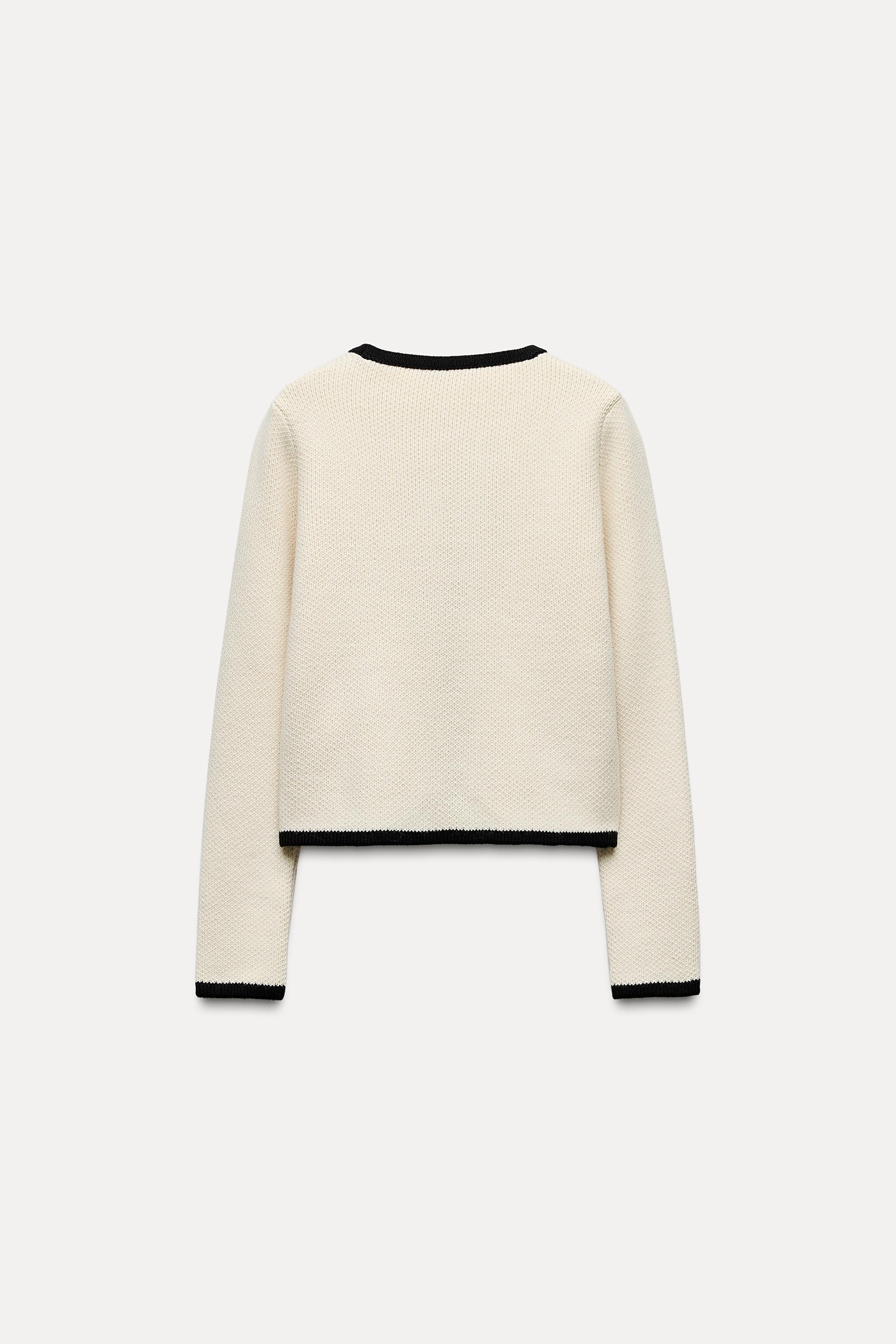 Zara KNIT CARDIGAN WITH TIES | Square One