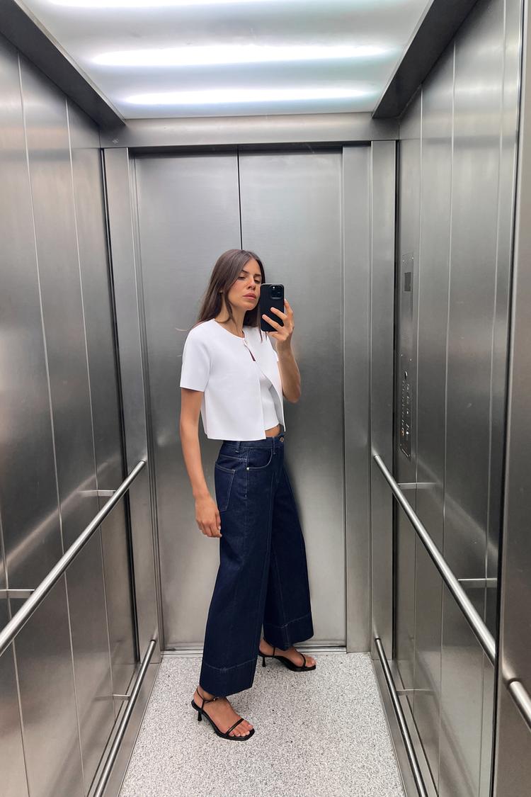 SMOOTH KNIT CROP CARDIGAN