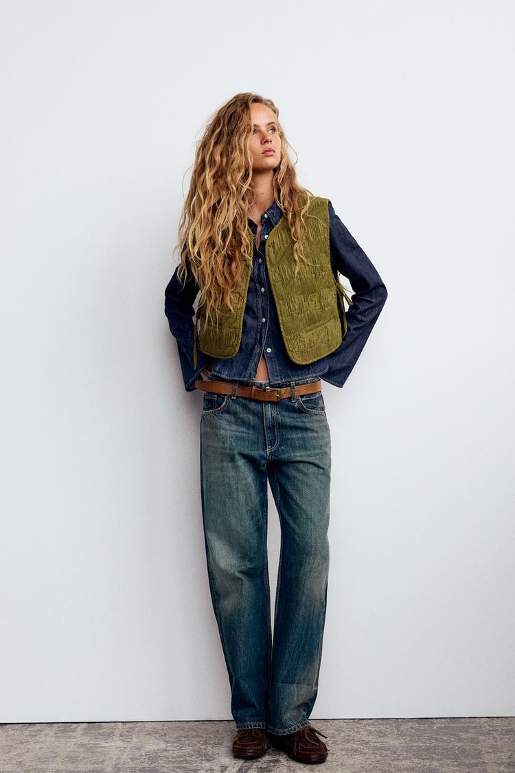 TIED PUFFER VEST
