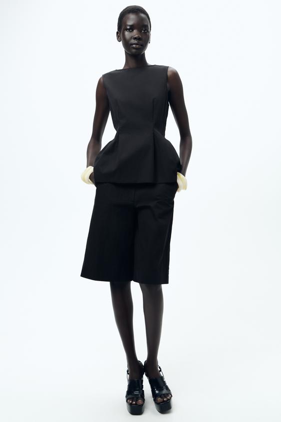 Zara long shorts cheap