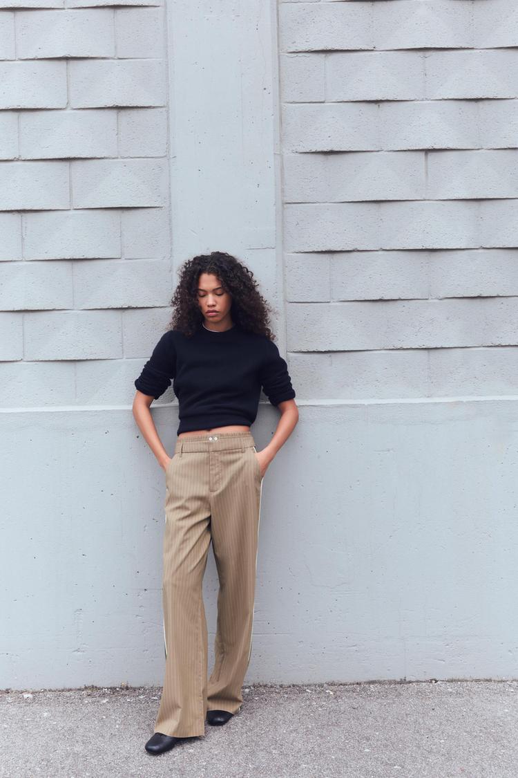 PINSTRIPE BOXER PANTS