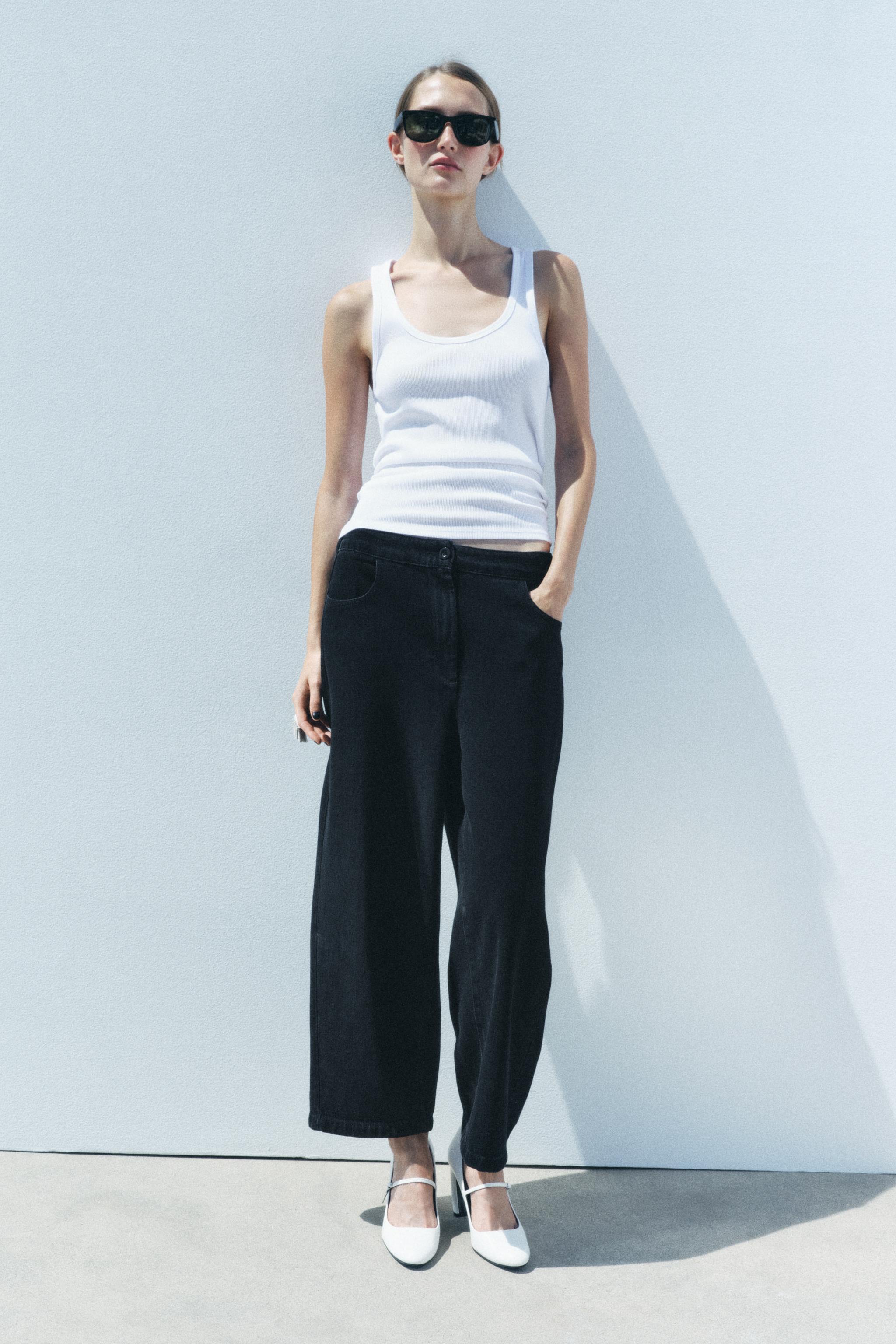 Zara MID WAIST BARREL JEANS ZW COLLECTION | Bayshore