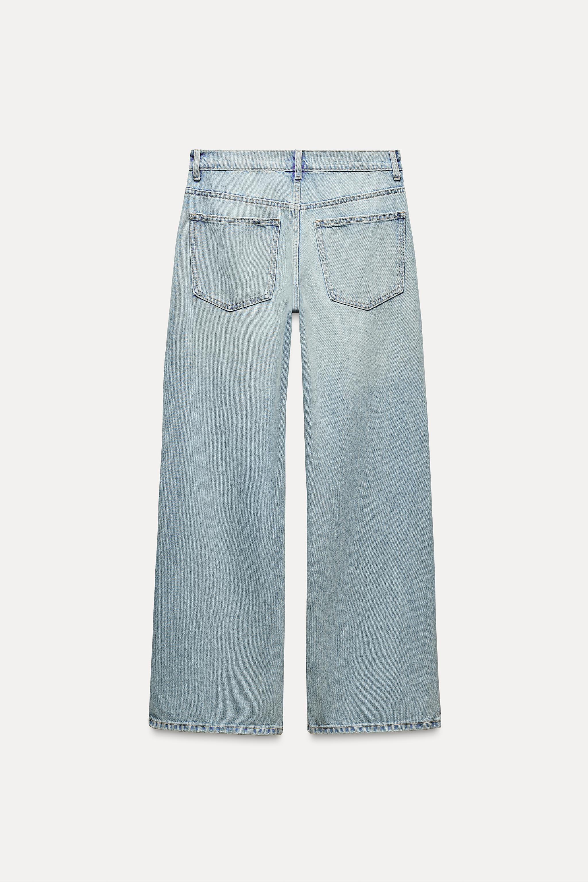 significant.41 •*¨*•.¸♬︎ Compare EXTRA LONG MID-RISE TRF STRAIGHT LEG METALLIC JEANS