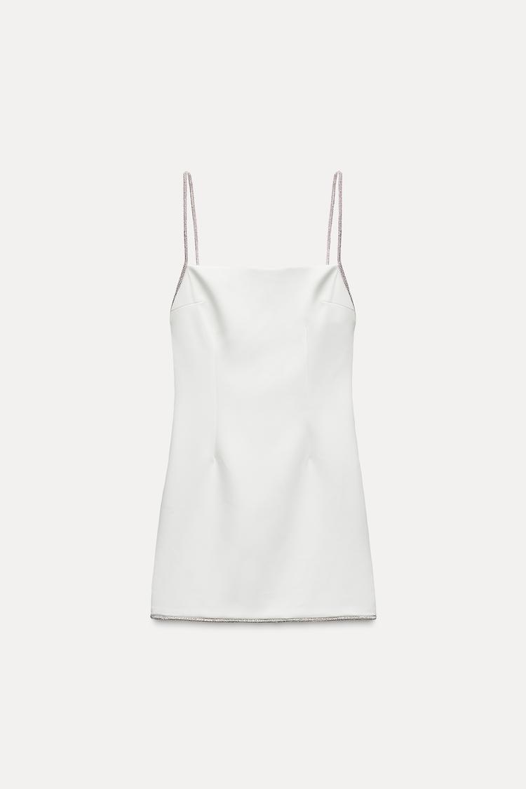 SHORT DRESS WITH RHINESTONES