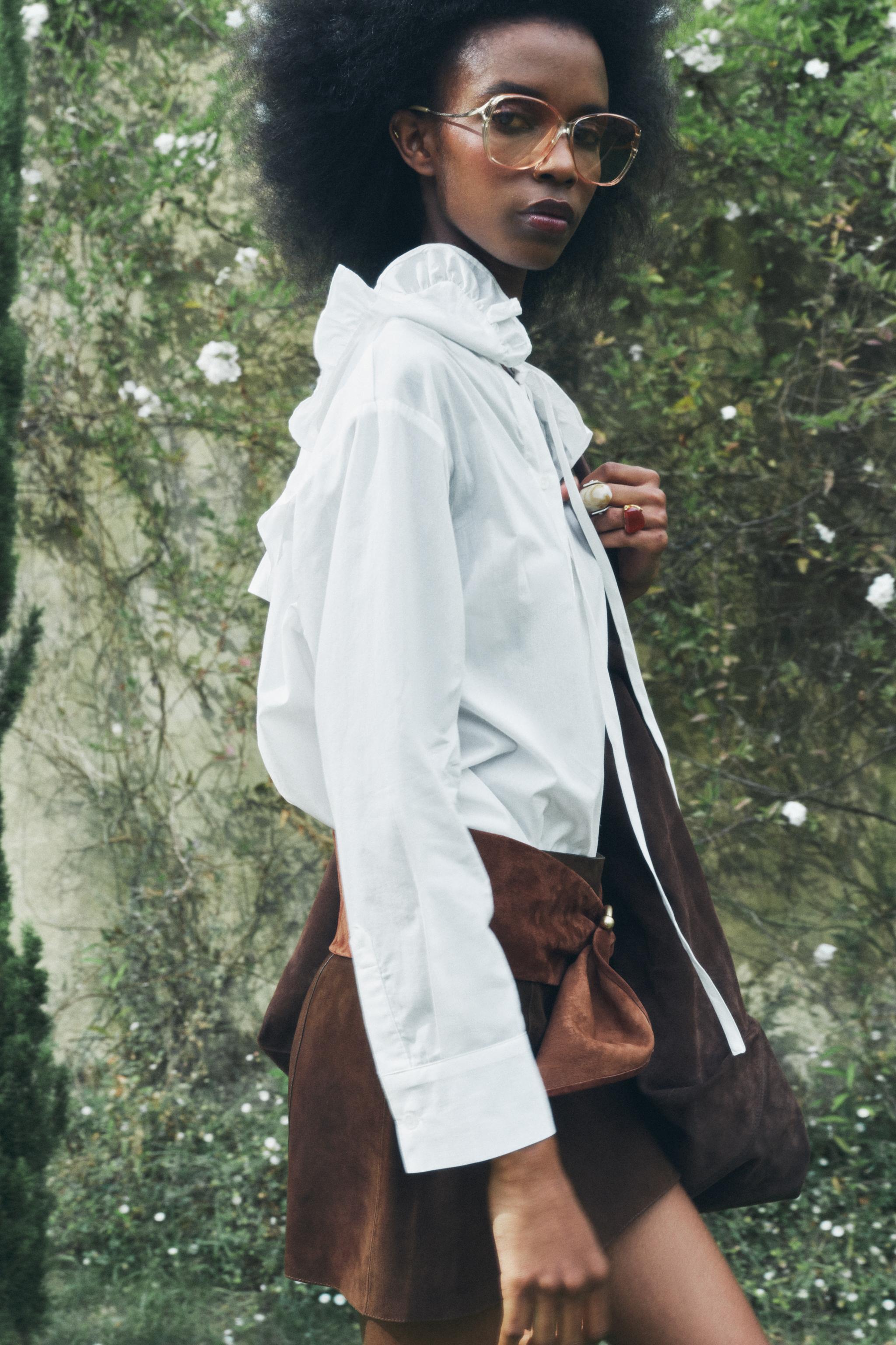 Zara PETER PAN COLLAR BLOUSE ZW COLLECTION | Square One