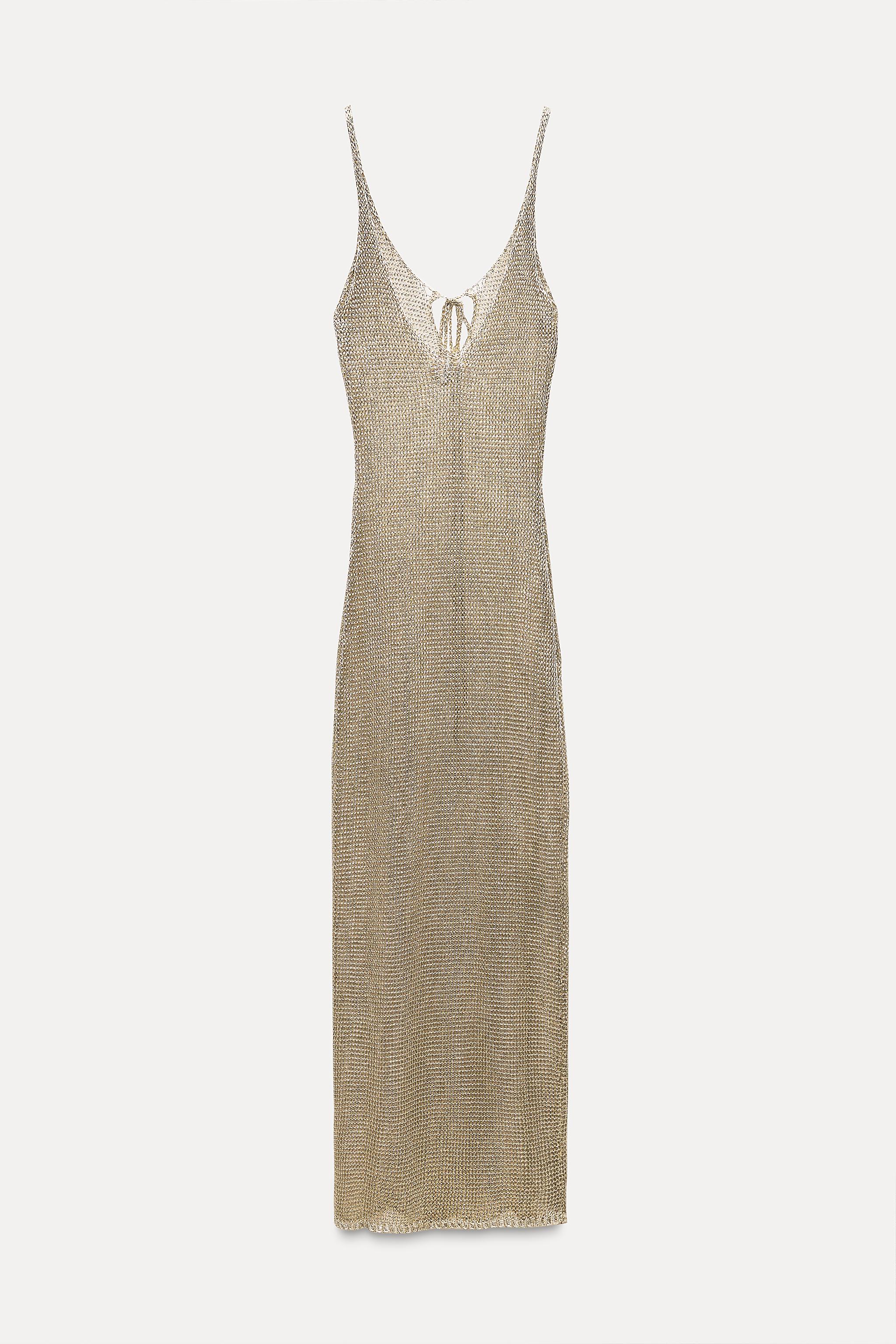 Compare LONG METALLIC MESH KNIT DRESS | Mall of America Compare LONG METALLIC MESH KNIT DRESS | Mall of America