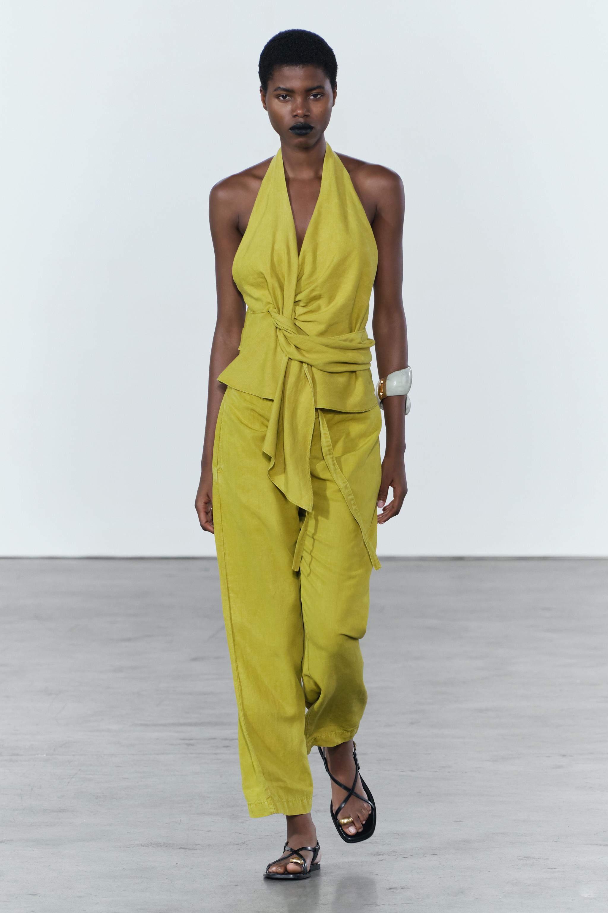 Compare MINIMALIST WOOL HALTER TOP ZW COLLECTION | Mall of