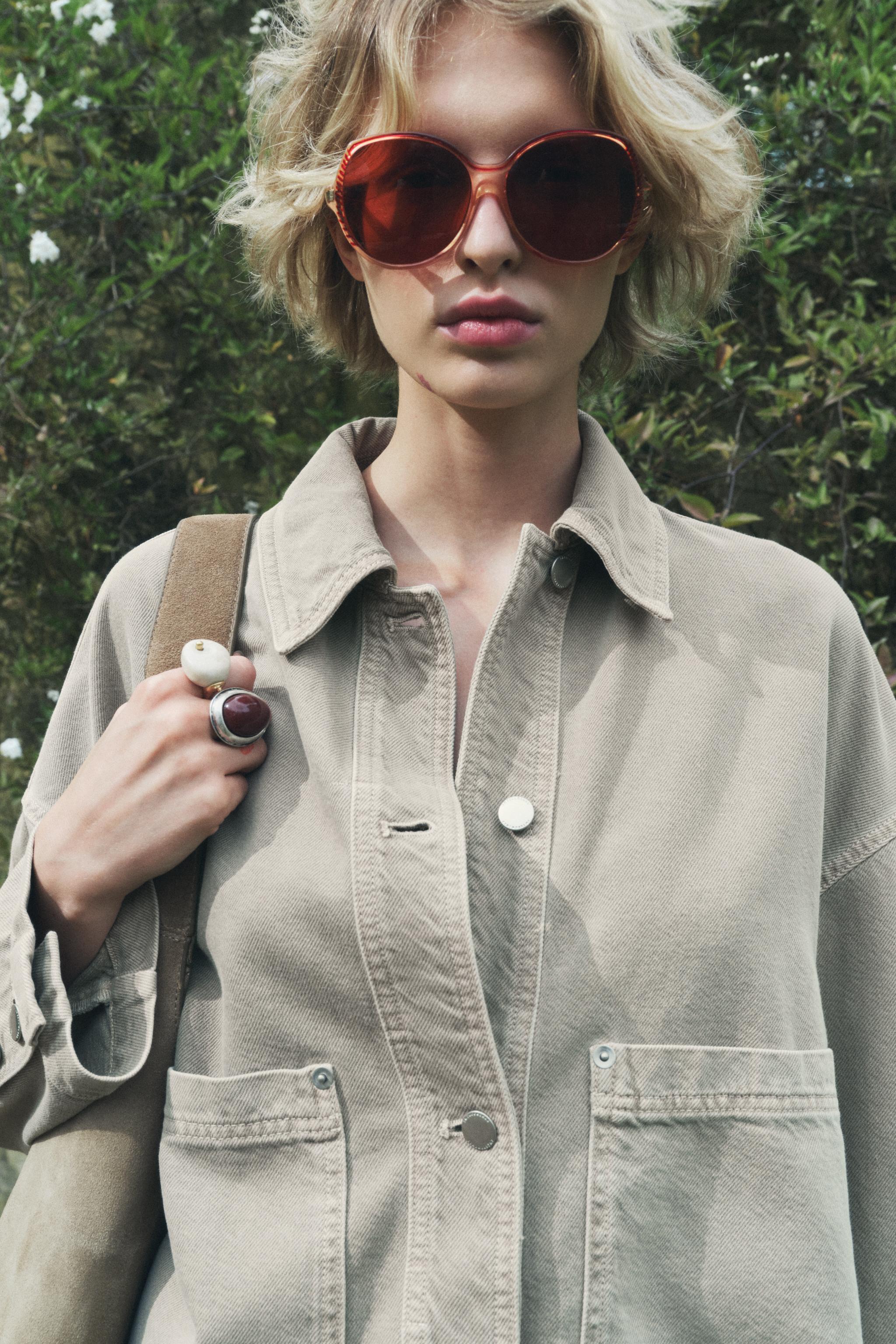 Zara WASHED OVERSHIRT ZW COLLECTION | Square One