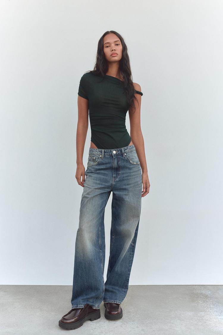 KNOTTED ASYMMETRIC BODYSUIT