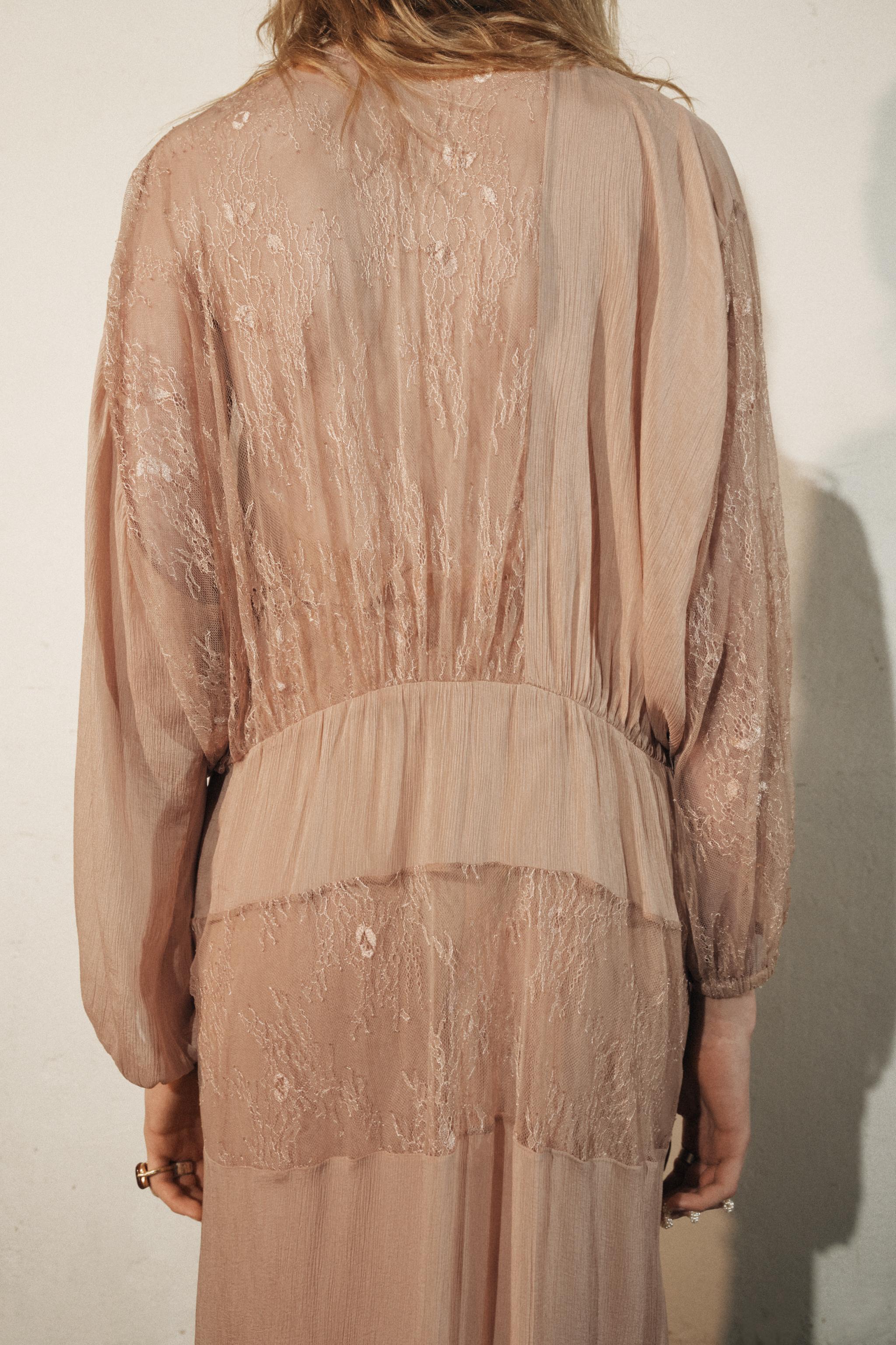 Zara COMBINATION LACE DRESS ZW COLLECTION | Yorkdale Mall