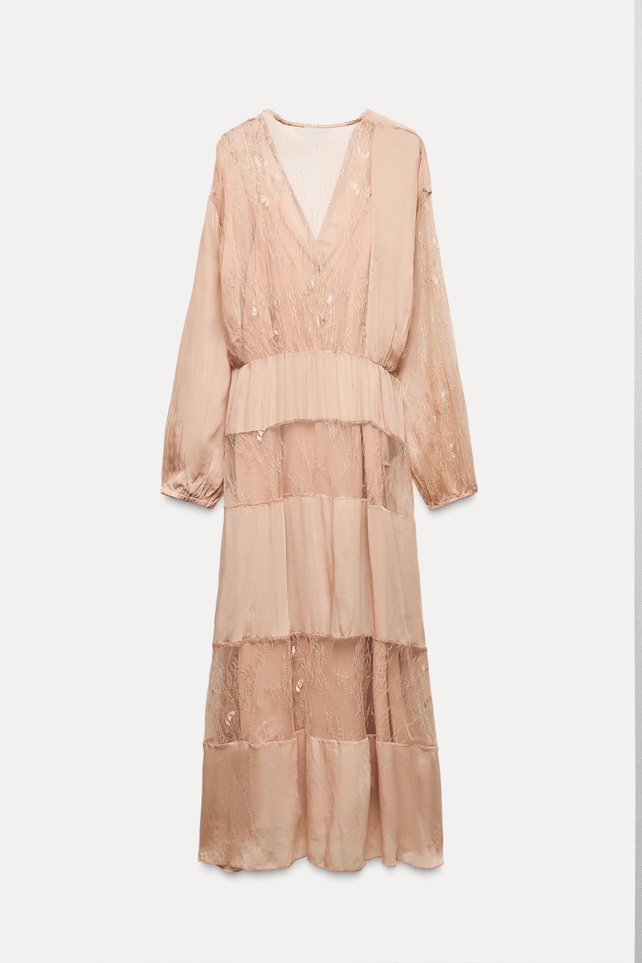 Zara COMBINATION LACE DRESS ZW COLLECTION | Yorkdale Mall