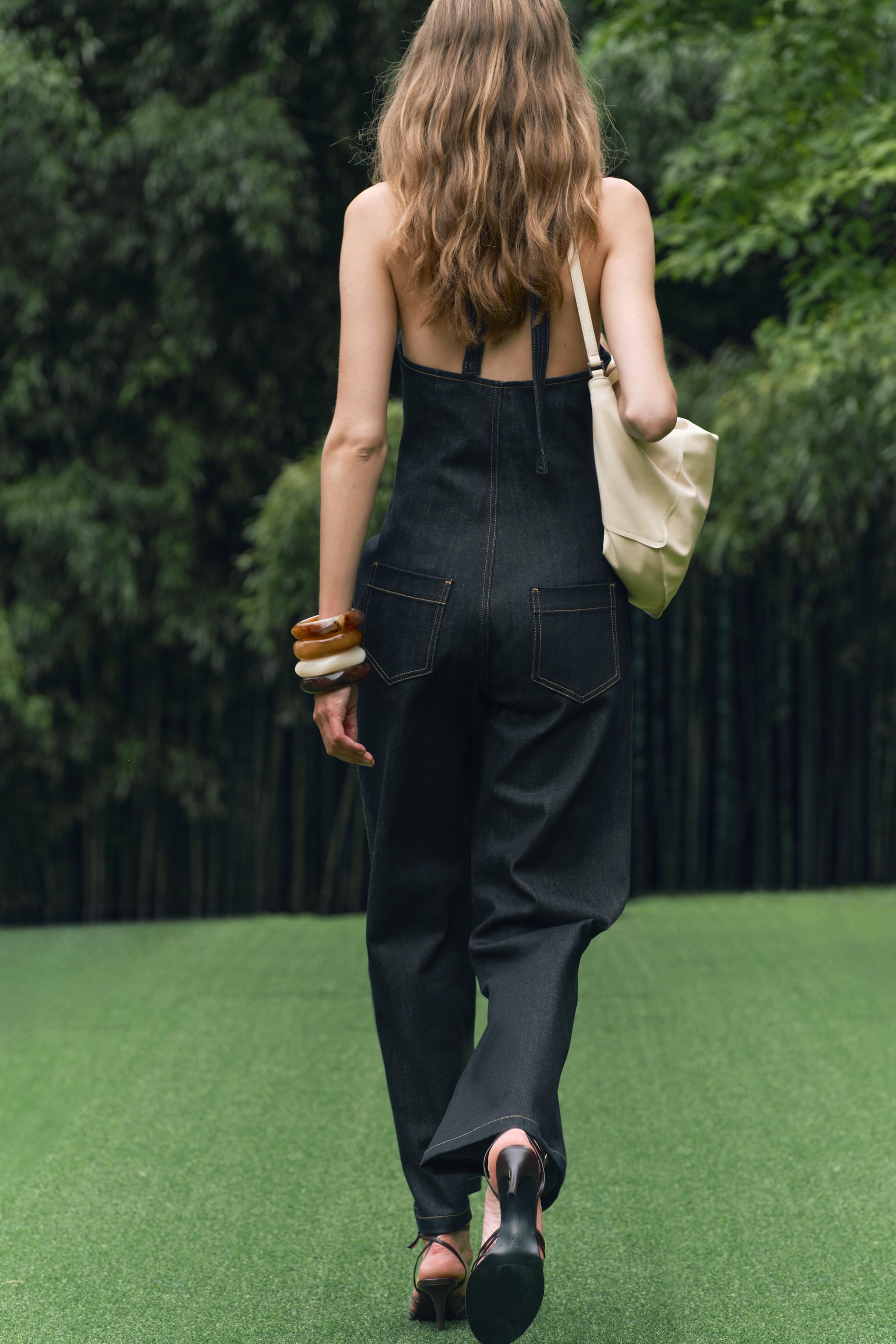 Zara LONG DENIM JUMPSUIT ZW COLLECTION | Yorkdale Mall Zara LONG DENIM JUMPSUIT ZW COLLECTION | Yorkdale Mall