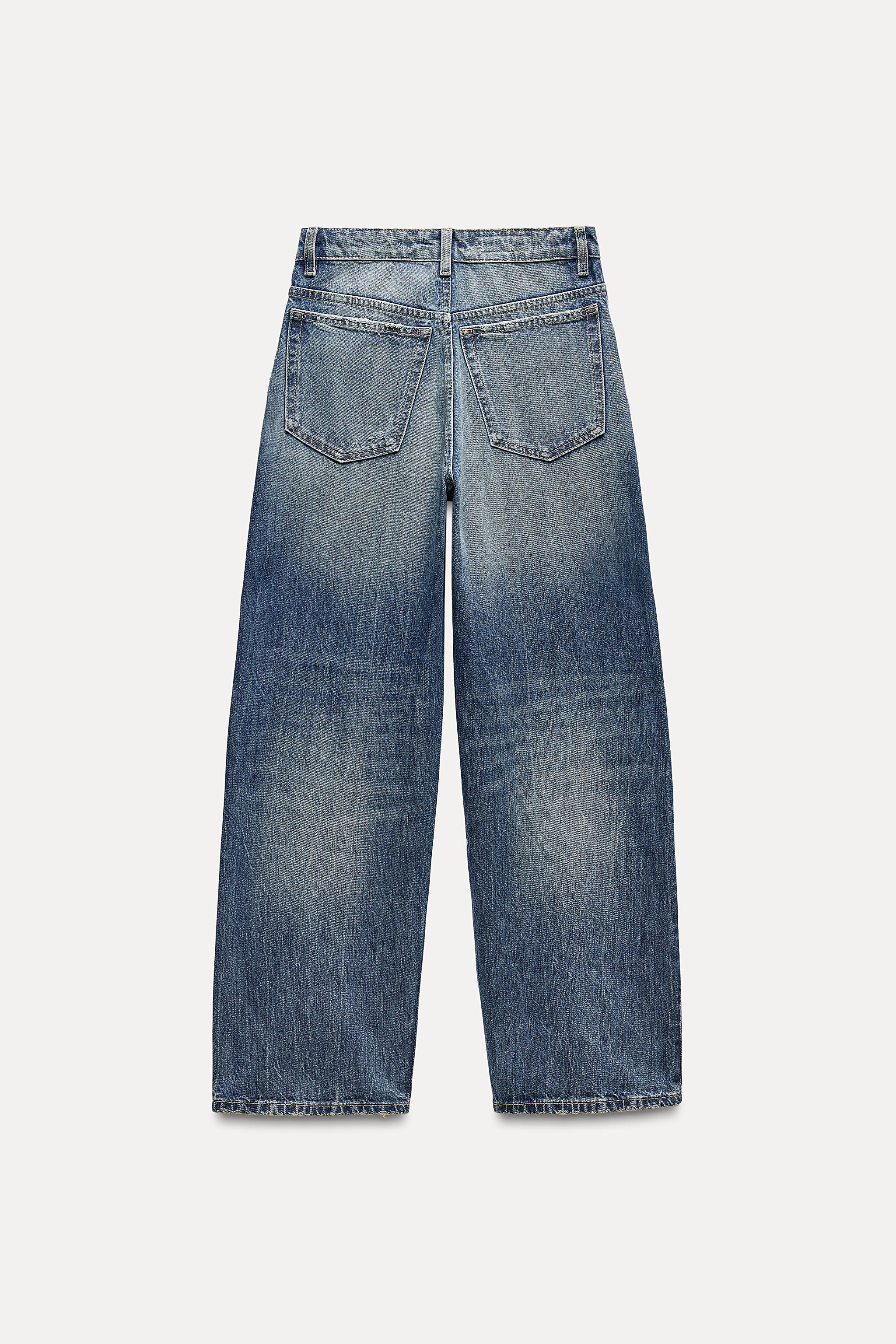 Zara OVERSIZE TRF RELAXED JEANS WITH A HIGH WAIST | Square One