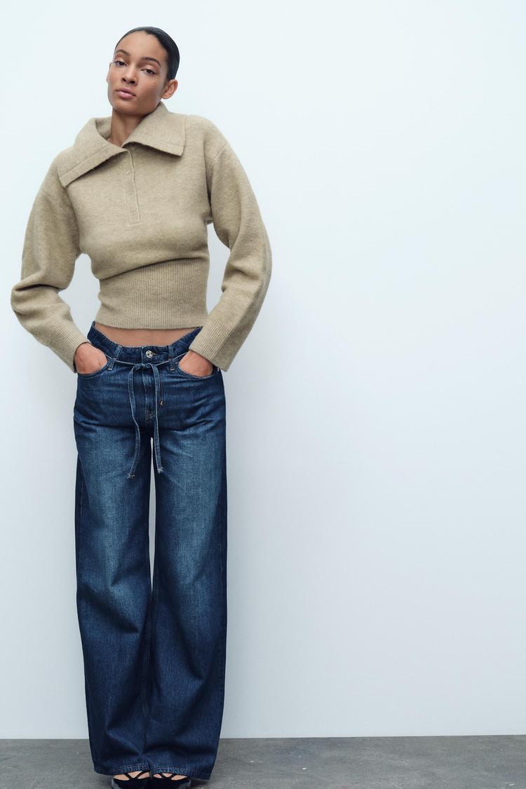 POLO COLLAR KNIT SWEATER