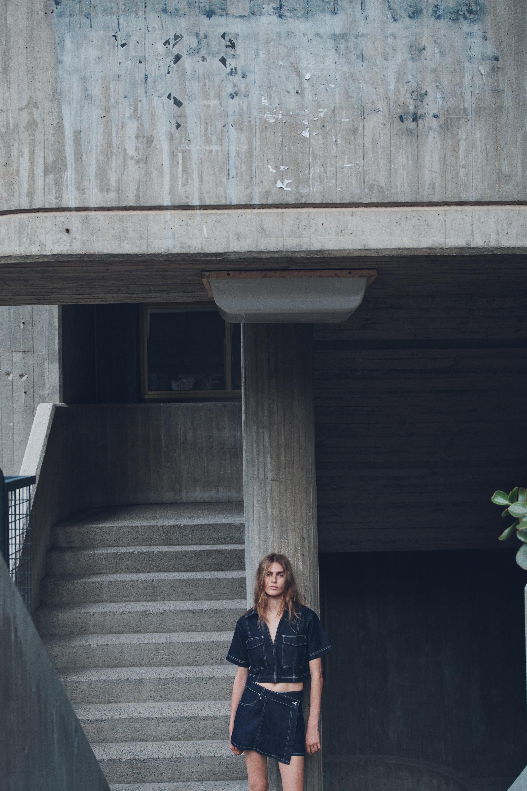 Z1975 CROPPED DENIM SHIRT