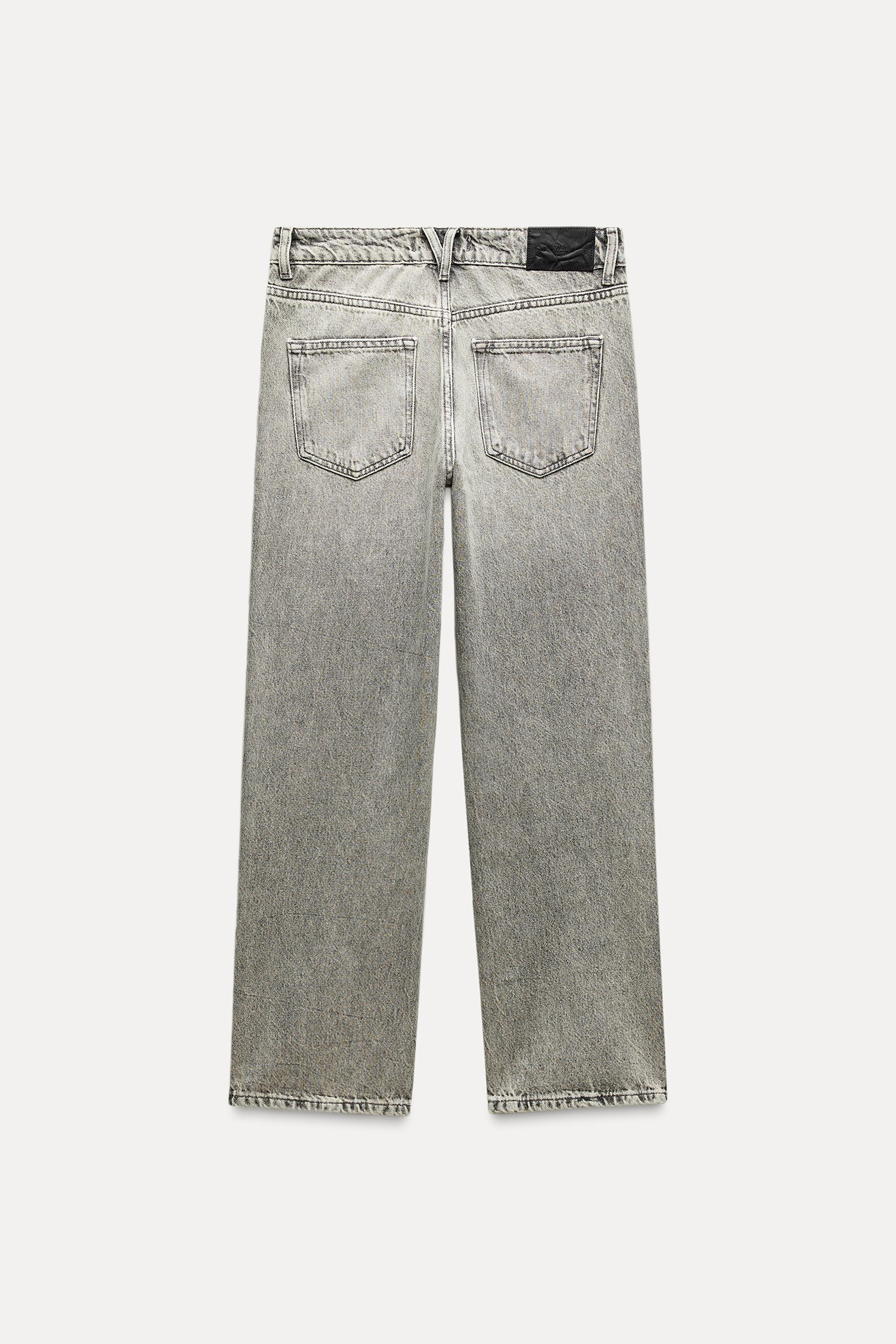 Zara Z1975 HIGH WAIST CROPPED STRAIGHT JEANS | Yorkdale Mall
