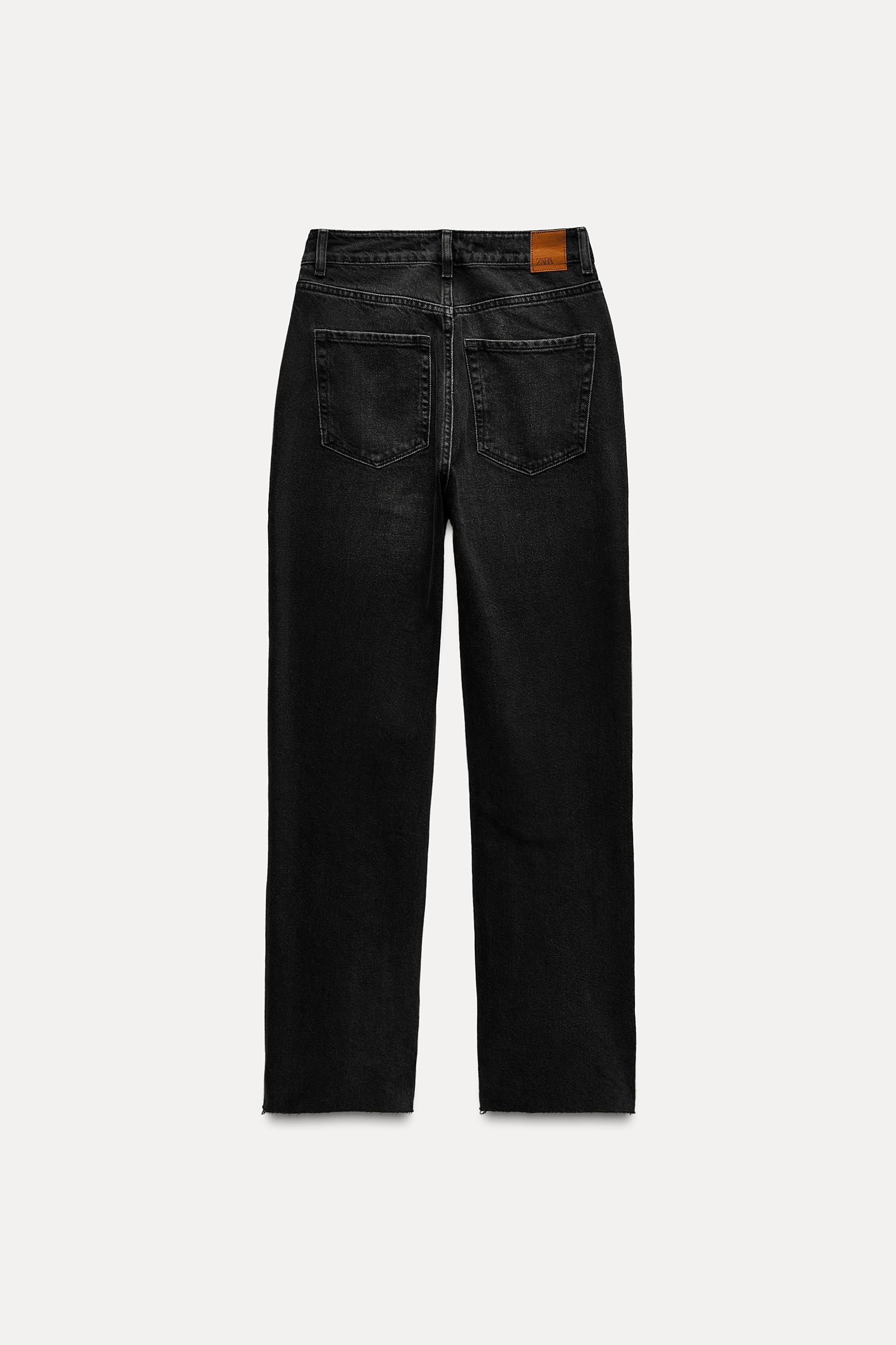 Zara Z1975 DENIM STRAIGHT CUT JEANS WITH A HIGH WAIST