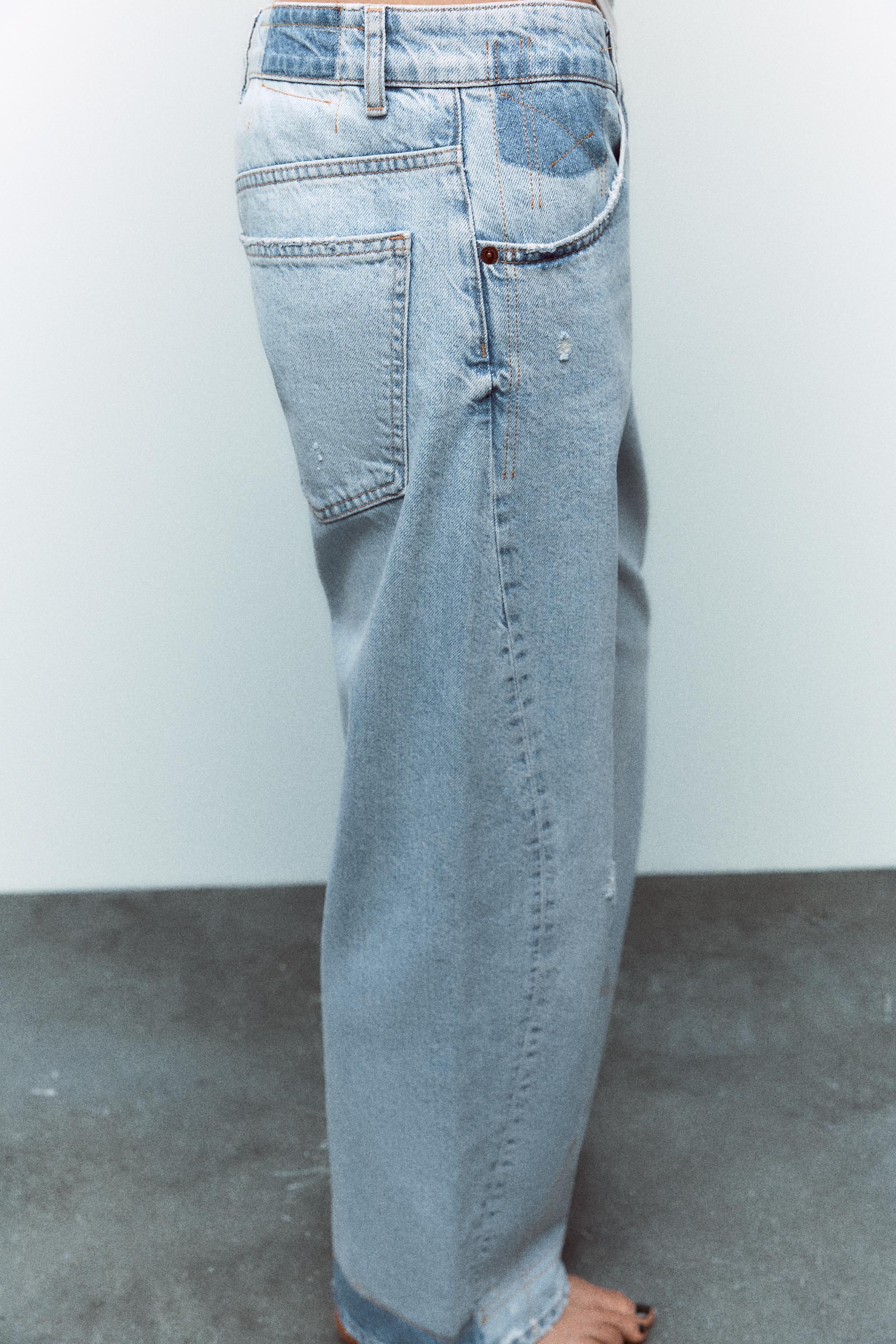 Zara TRF SLOUCHY CURVE LEG JEANS | Square One