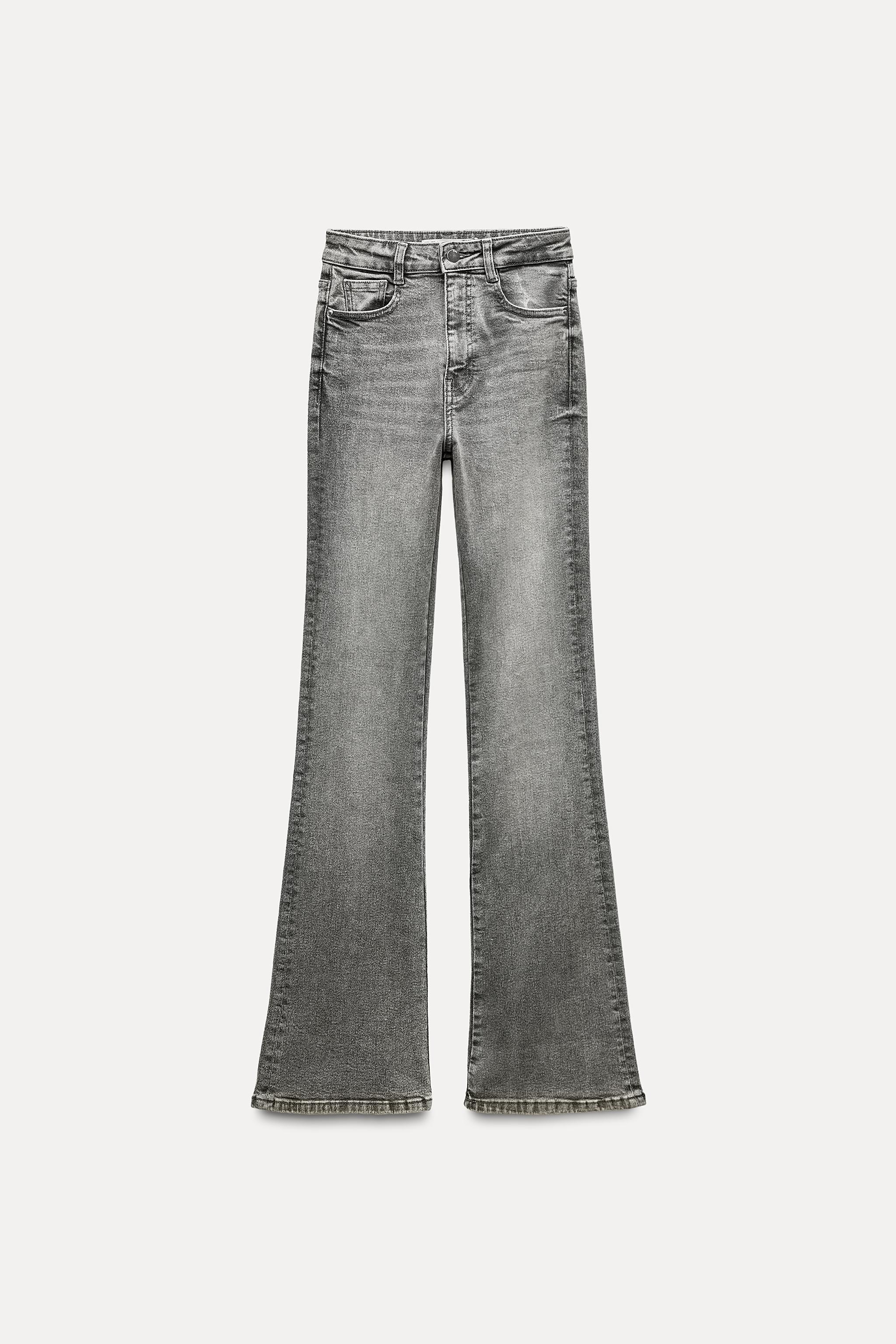 Compare CROPPED HIGH WAIST WIDE LEG FRONT CENTRAL SEAM Z1975