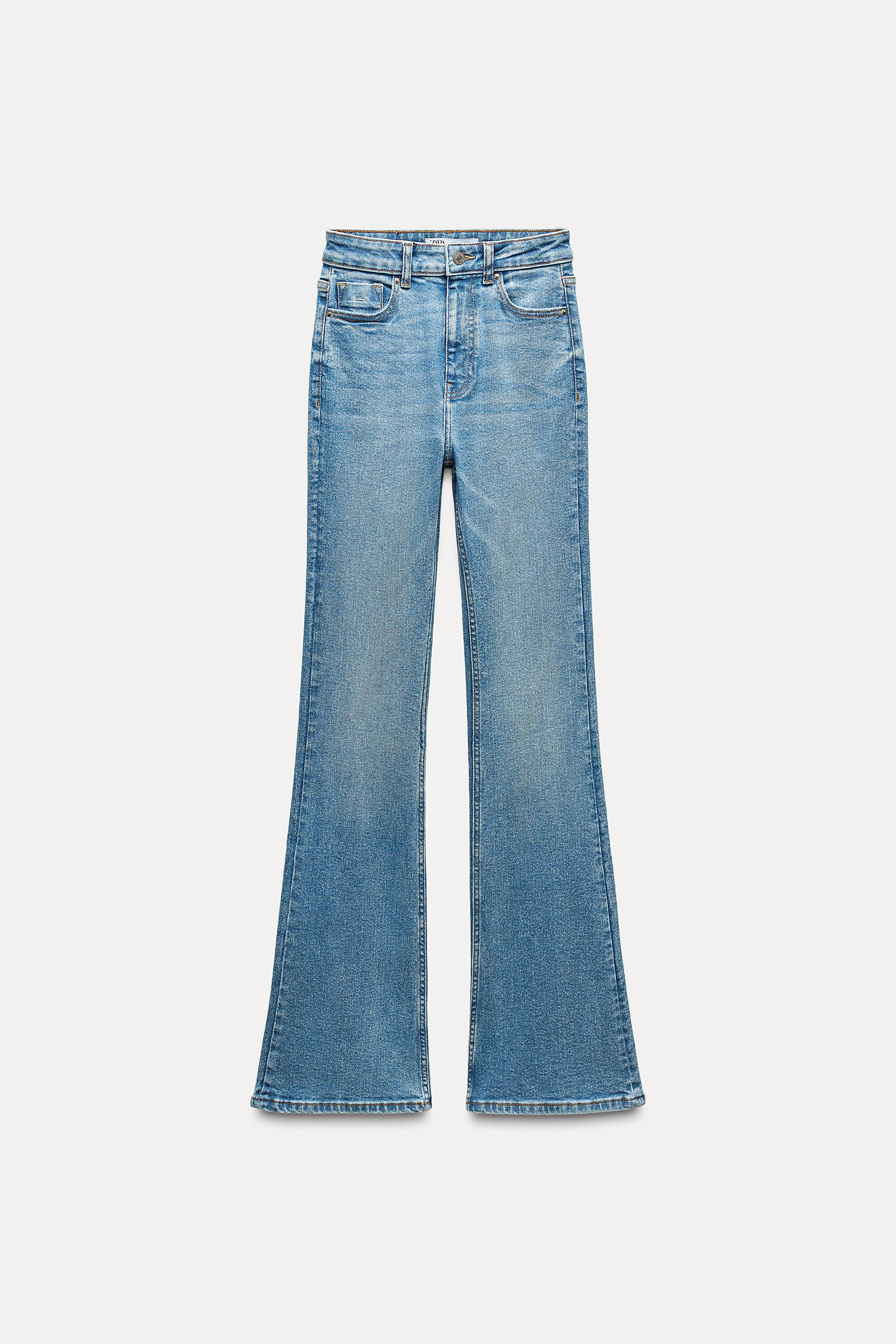 Compare CROPPED HIGH WAIST WIDE LEG FRONT CENTRAL SEAM Z1975