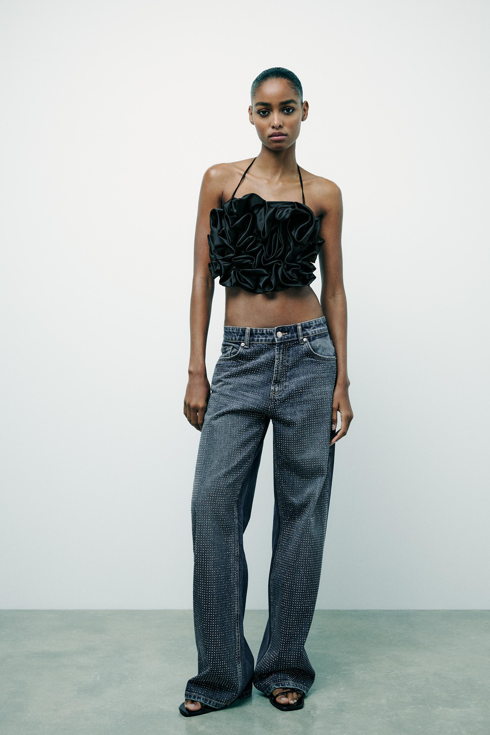 Dada ribbon tops ブラック　black ANDMARY】Dada ribbon tops