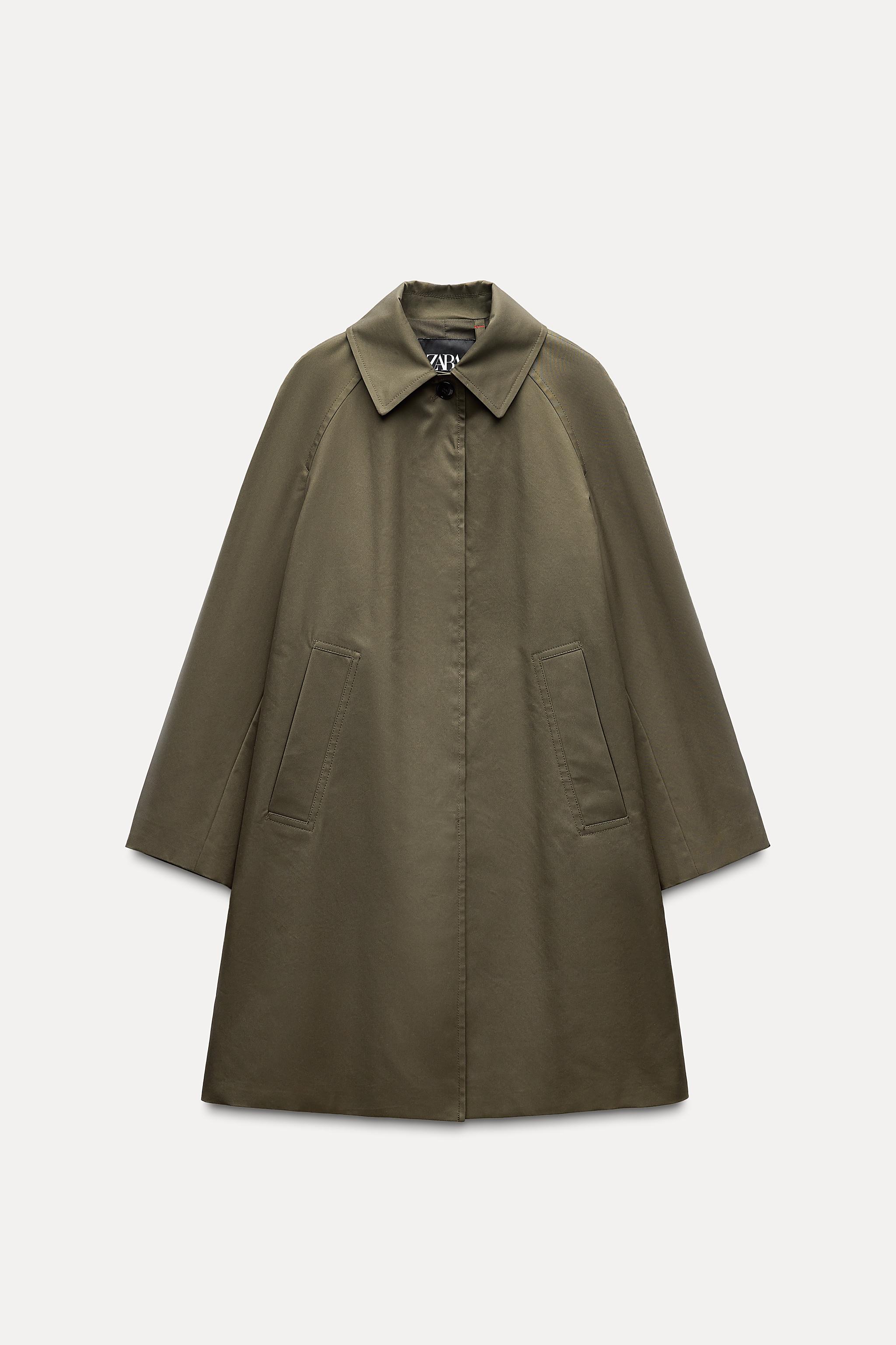 Compare ZW COLLECTION OVERSIZED WATER REPELLENT TRENCH COAT