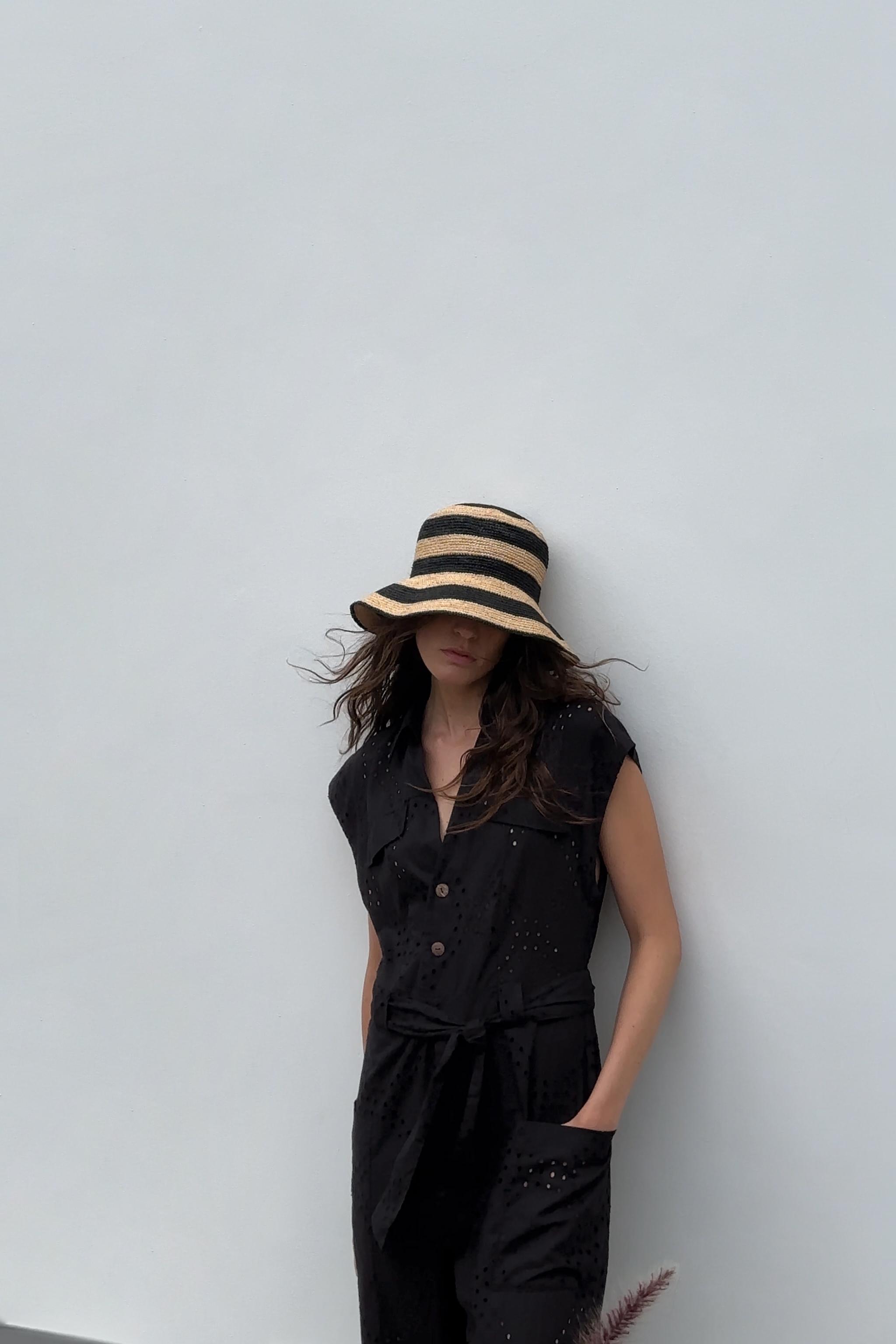 EMBROIDERED EYELET JUMPSUIT