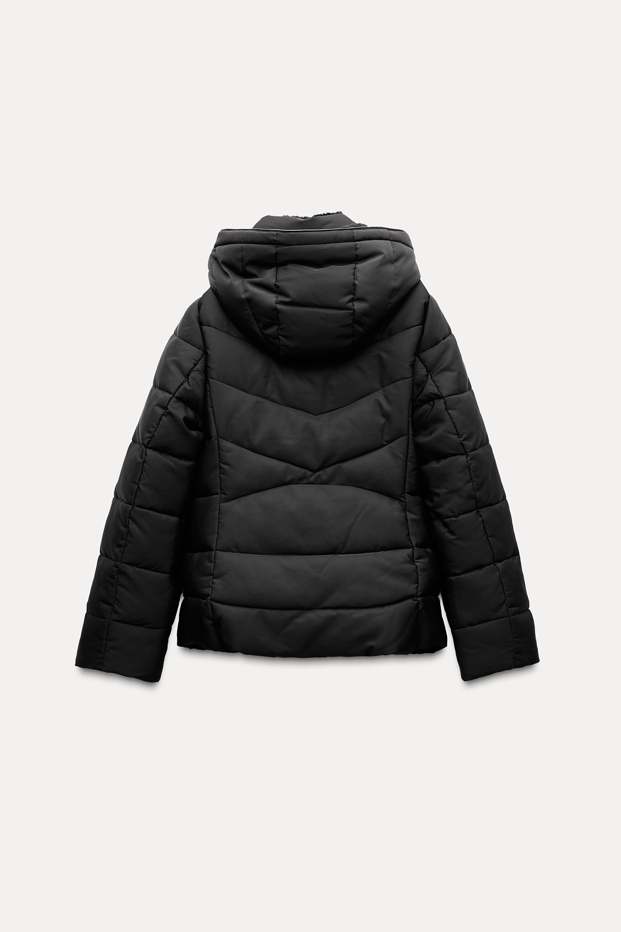 WATER RESISTANT AND WIND PROTECTION ダウン ZARA BLACK LONG DOWN PUFFER JACKET COAT WATER AND WIND