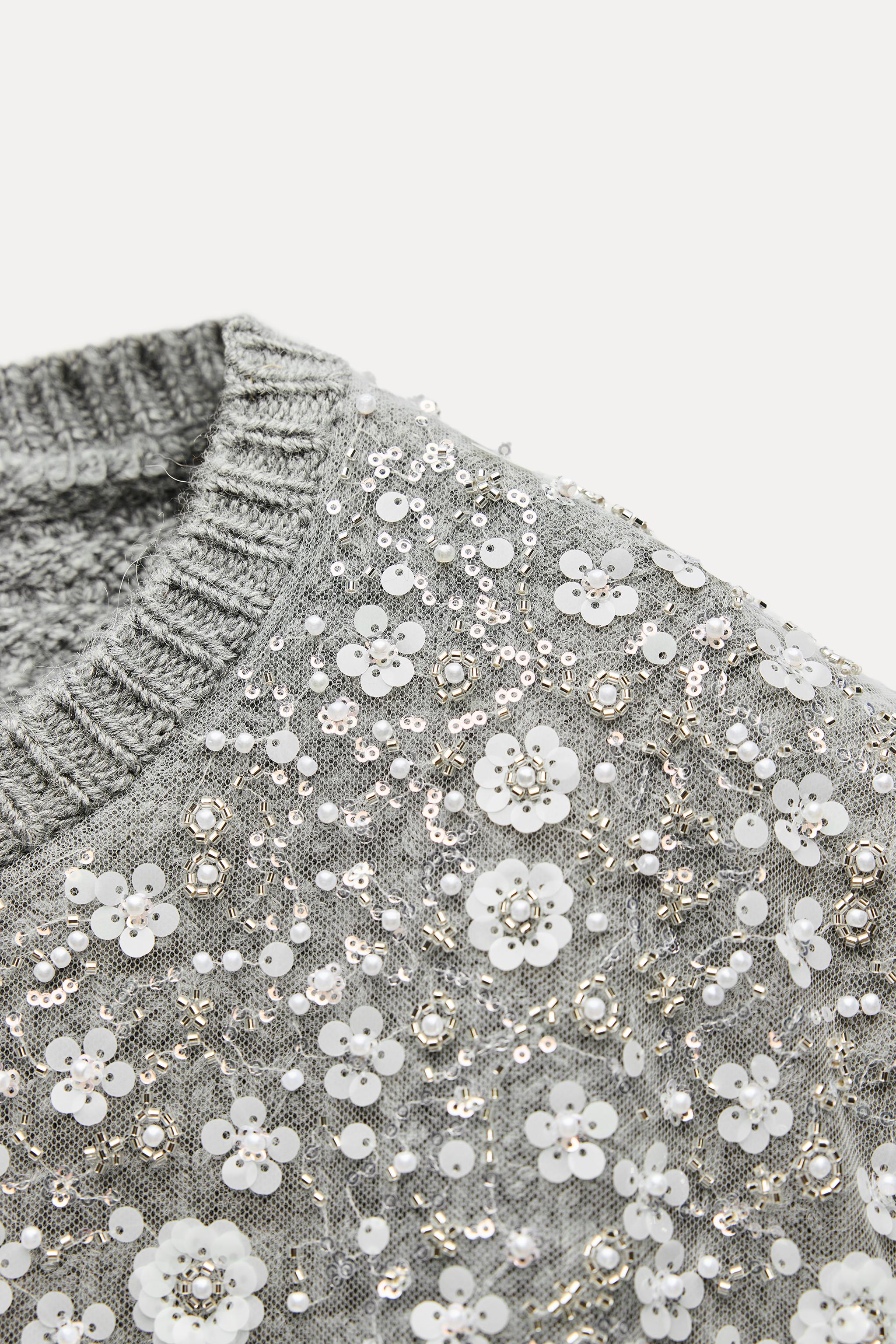 Zara beaded jumper outlet