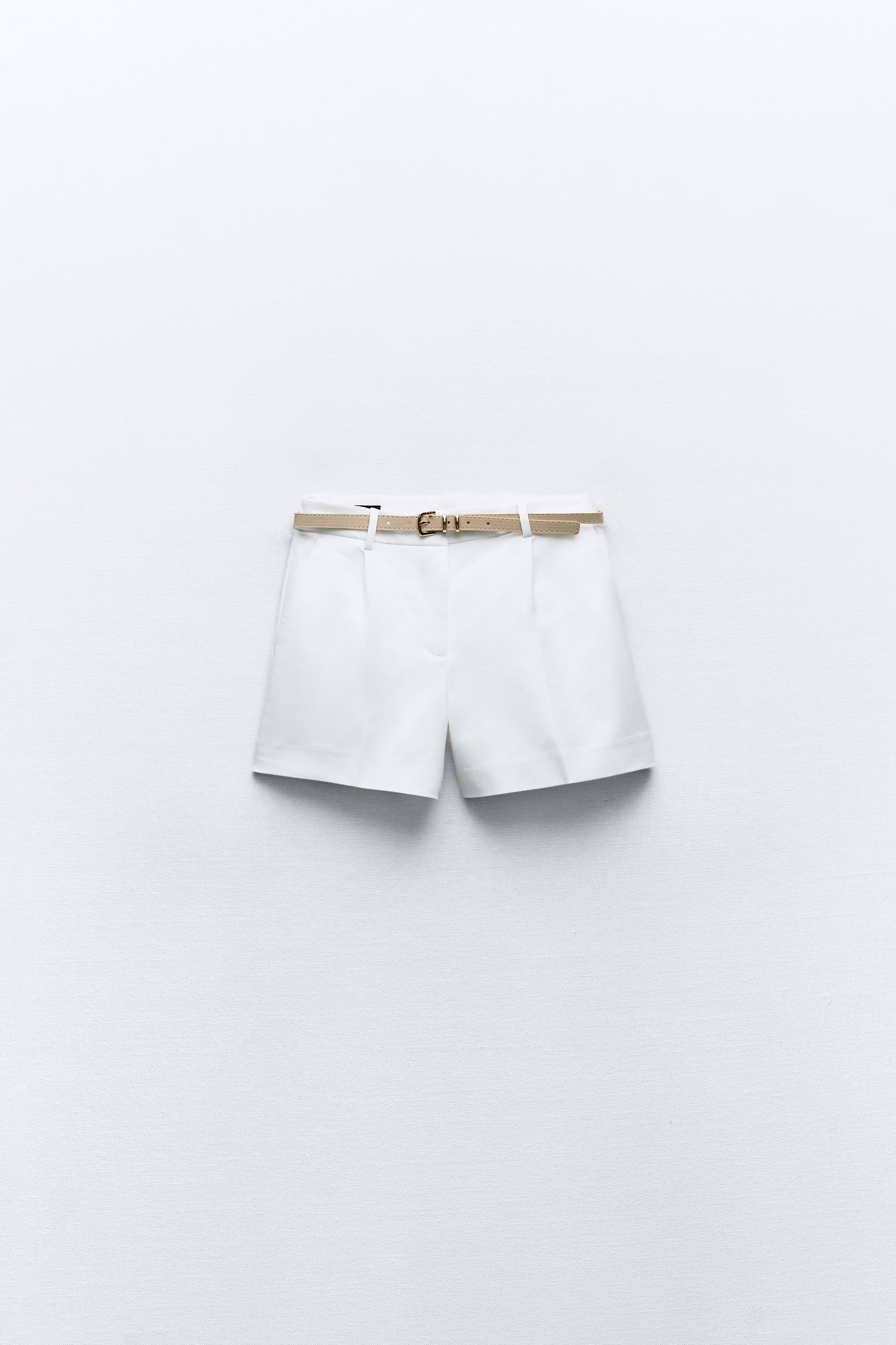 Zara BELTED SHORTS WITH DARTS | Bayshore Shopping Centre