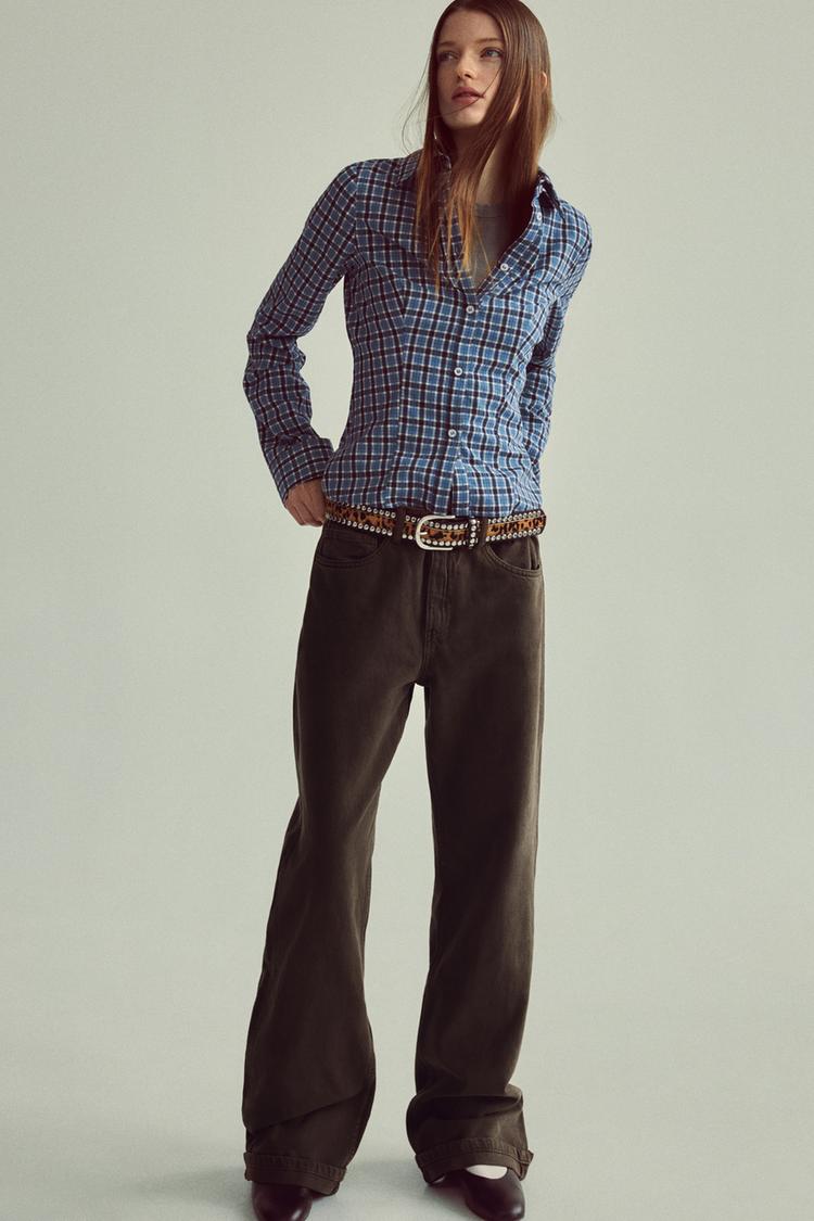 SLOUCHY TRF JEANS WITH A MID WAIST