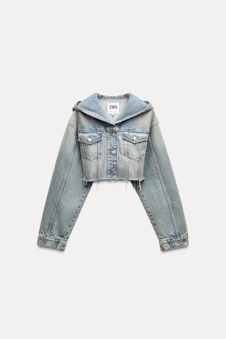 TRF CROP DENIM JACKET