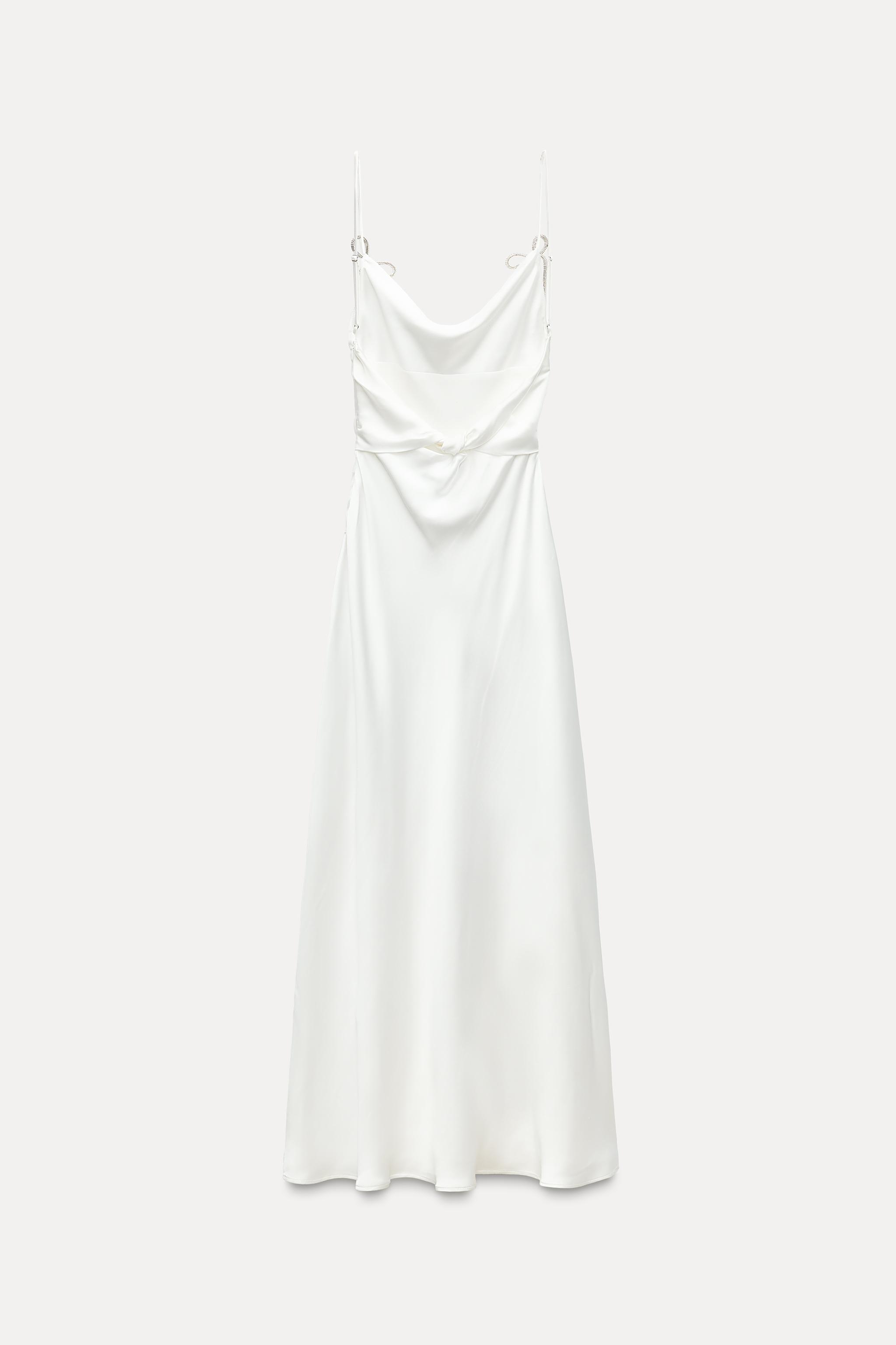 zara satin effect jewel dress Zara | Dresses | Zara Green Satin Effect Jewel Strap Dress