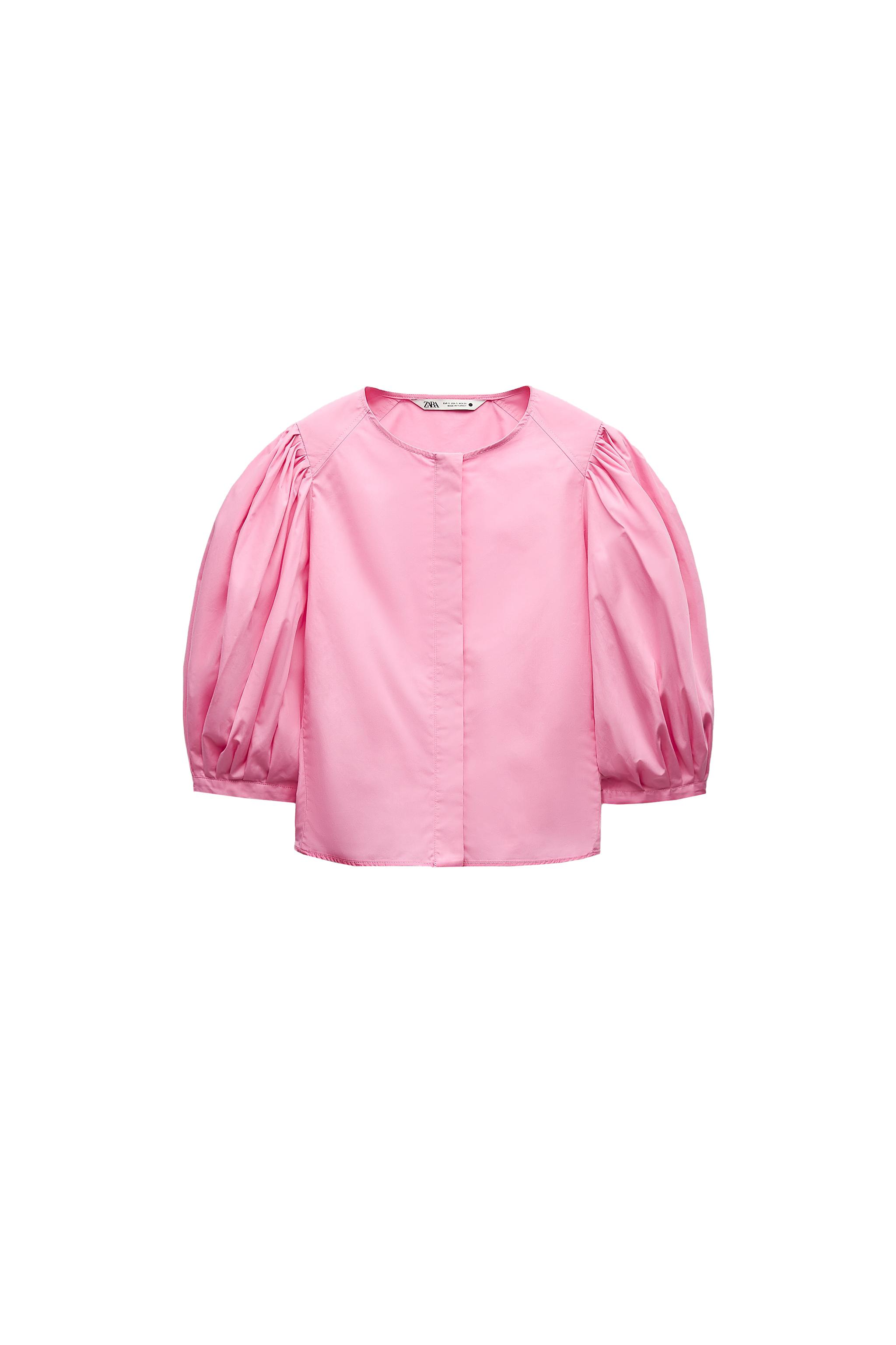 Zara BALLOON SLEEVE BLOUSE ZW COLLECTION | Yorkdale Mall