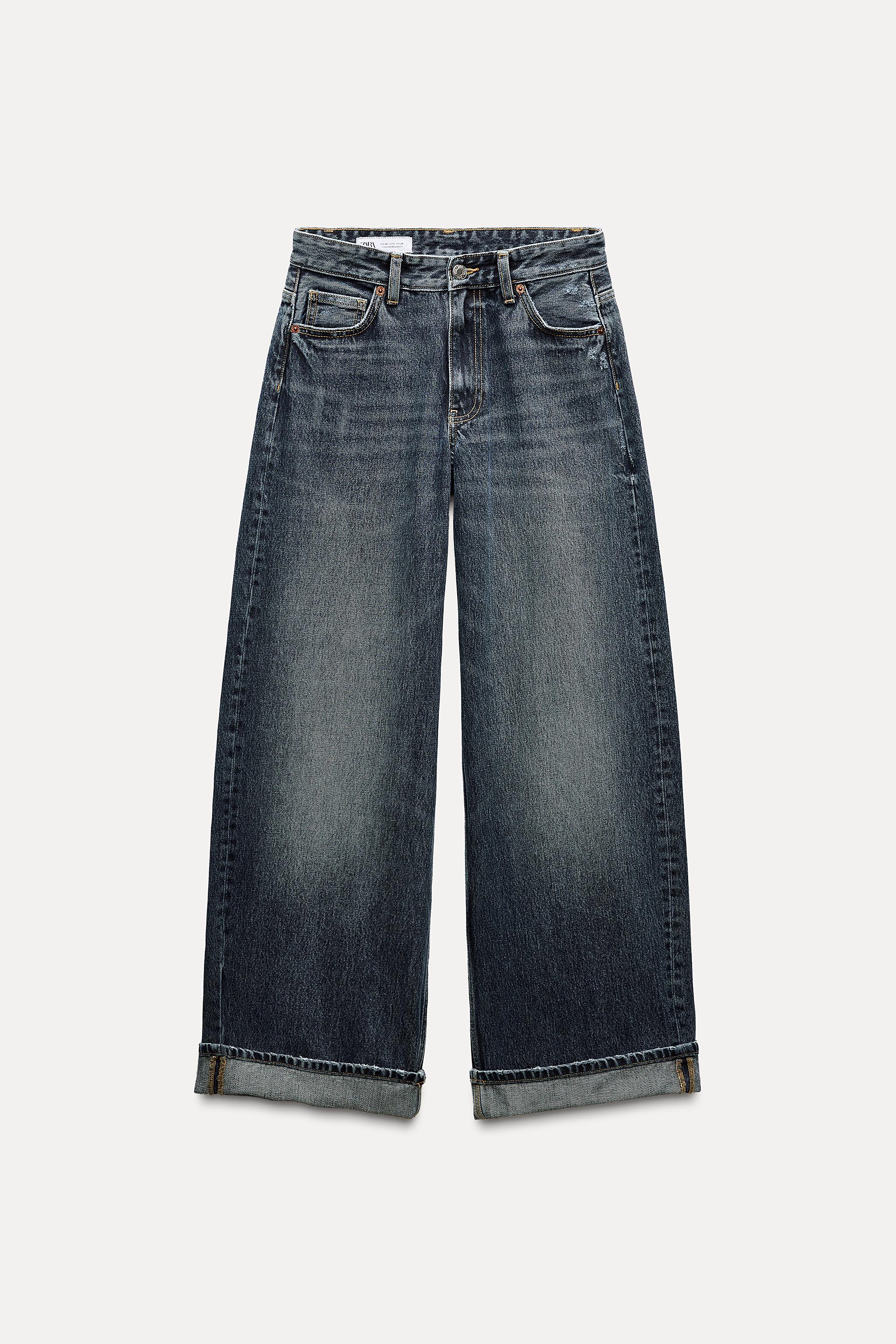 ★ZARA★ PRINTED RELAXED FIT JEANS PRINTED RELAXED FIT JEANS - Black | ZARA United States