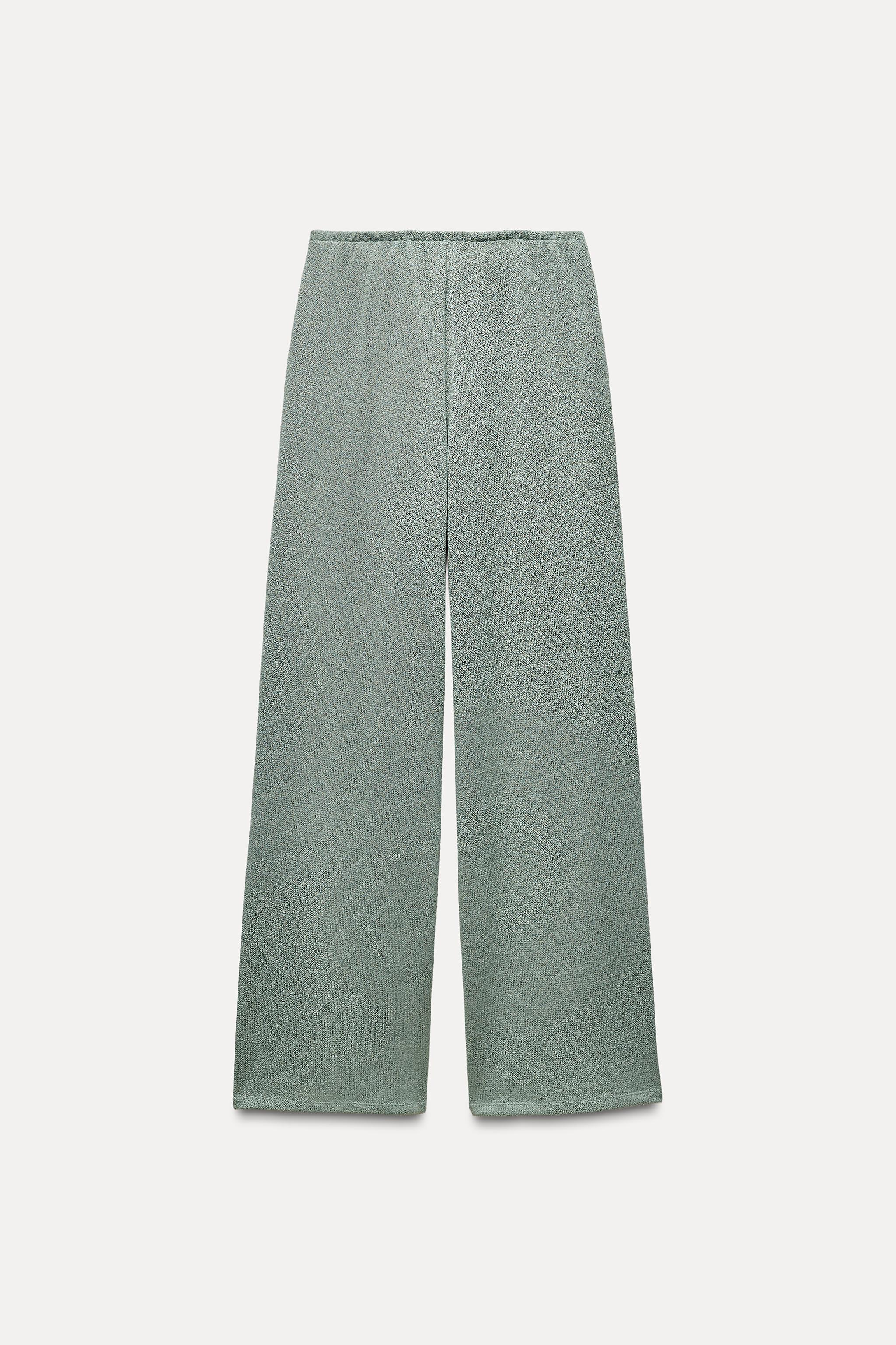 Zara OPENWORK KNIT PANTS | Yorkdale Mall