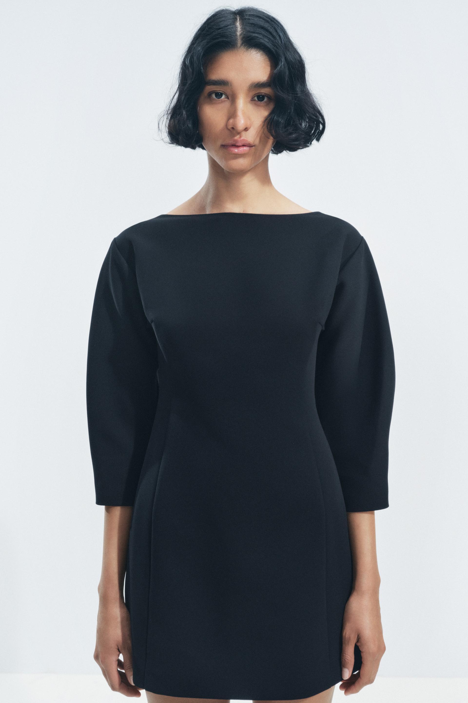 pleated bustier dress zara ZARA NEW SS25 WOMAN SHORT STRAPLESS DRESS PLEATED HEM 3067/359_XS,S,M,XL