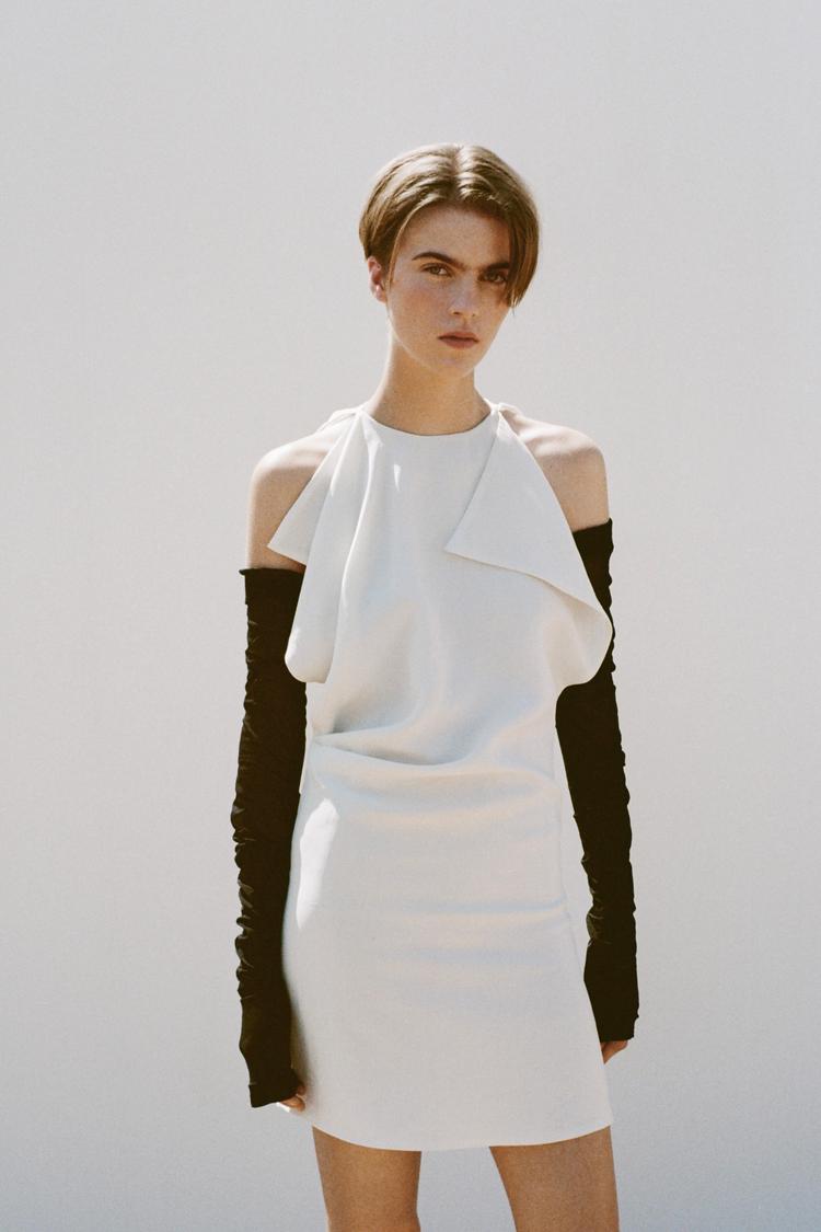 CIRC X ZARA DRAPED MINI DRESS