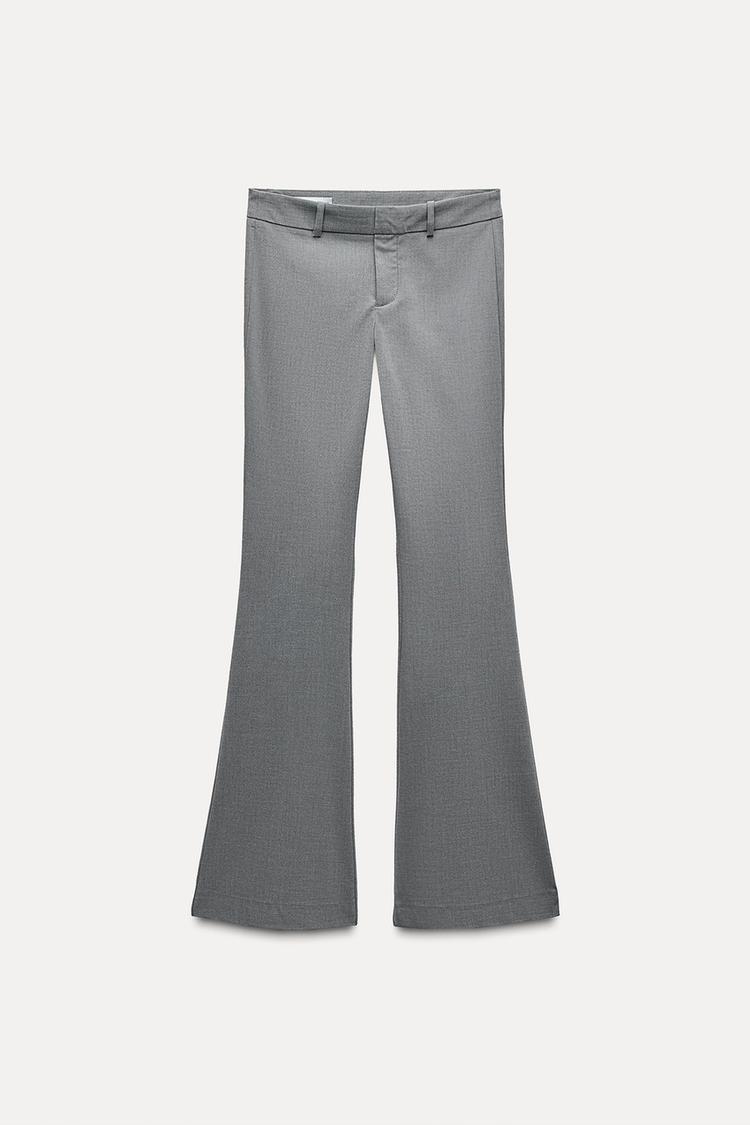 FLARED MID-RISE PANTS