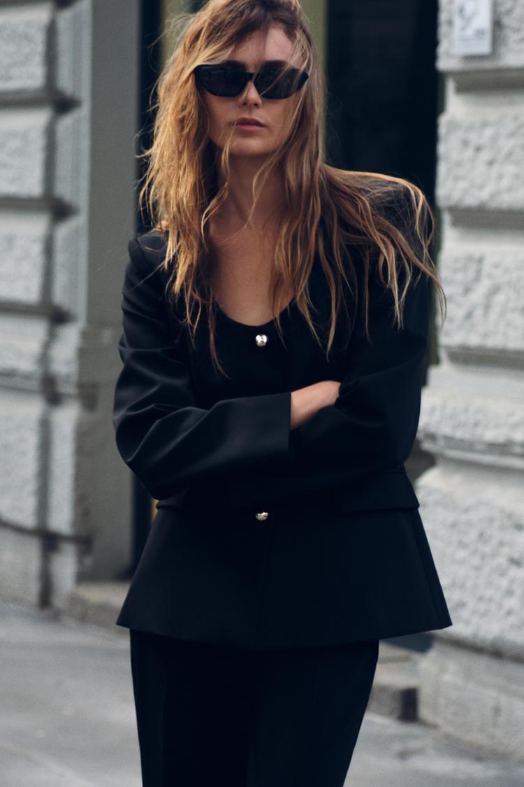 ROUND NECK BLAZER