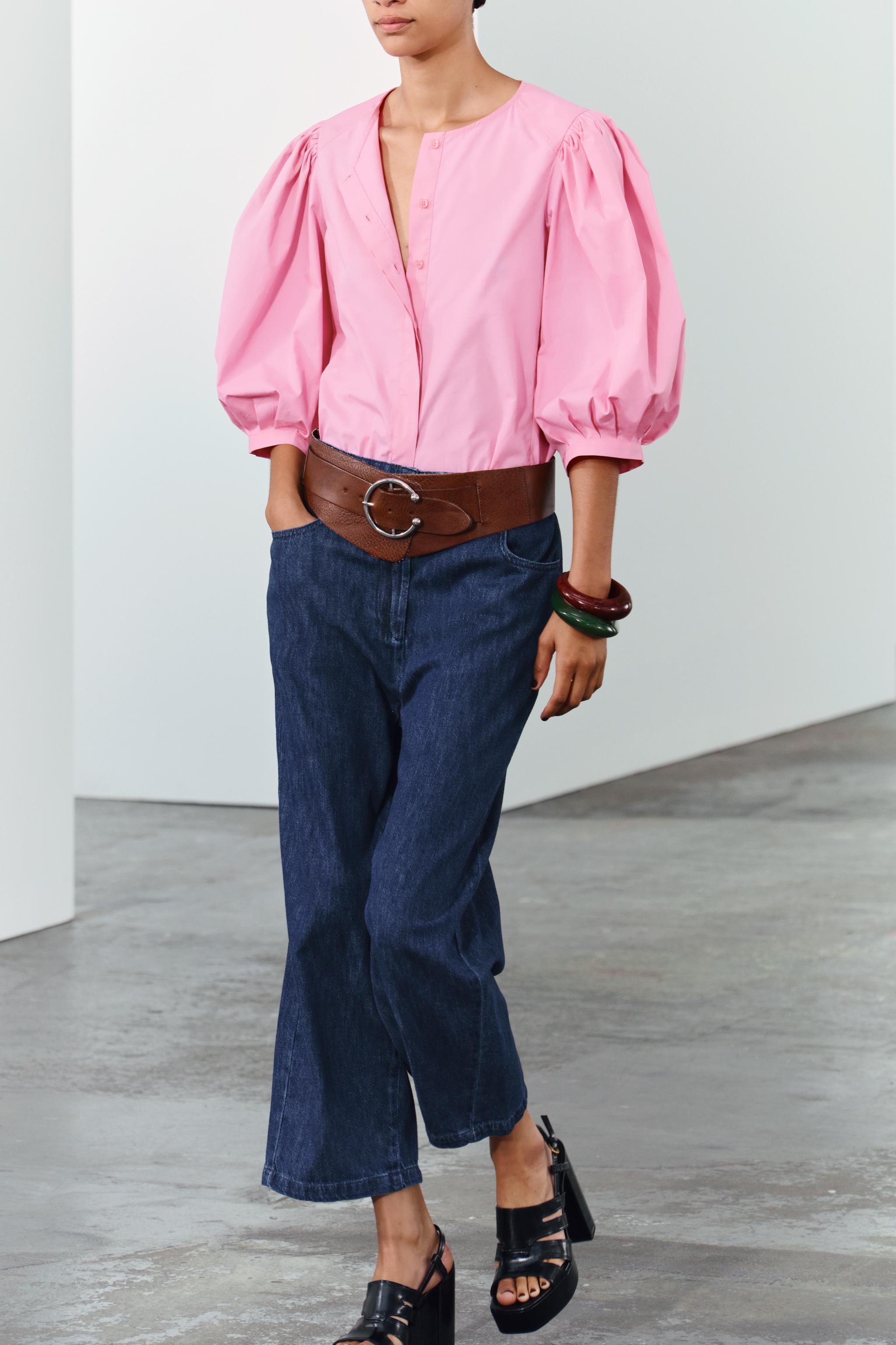 Zara BALLOON SLEEVE BLOUSE ZW COLLECTION | Mall of America®