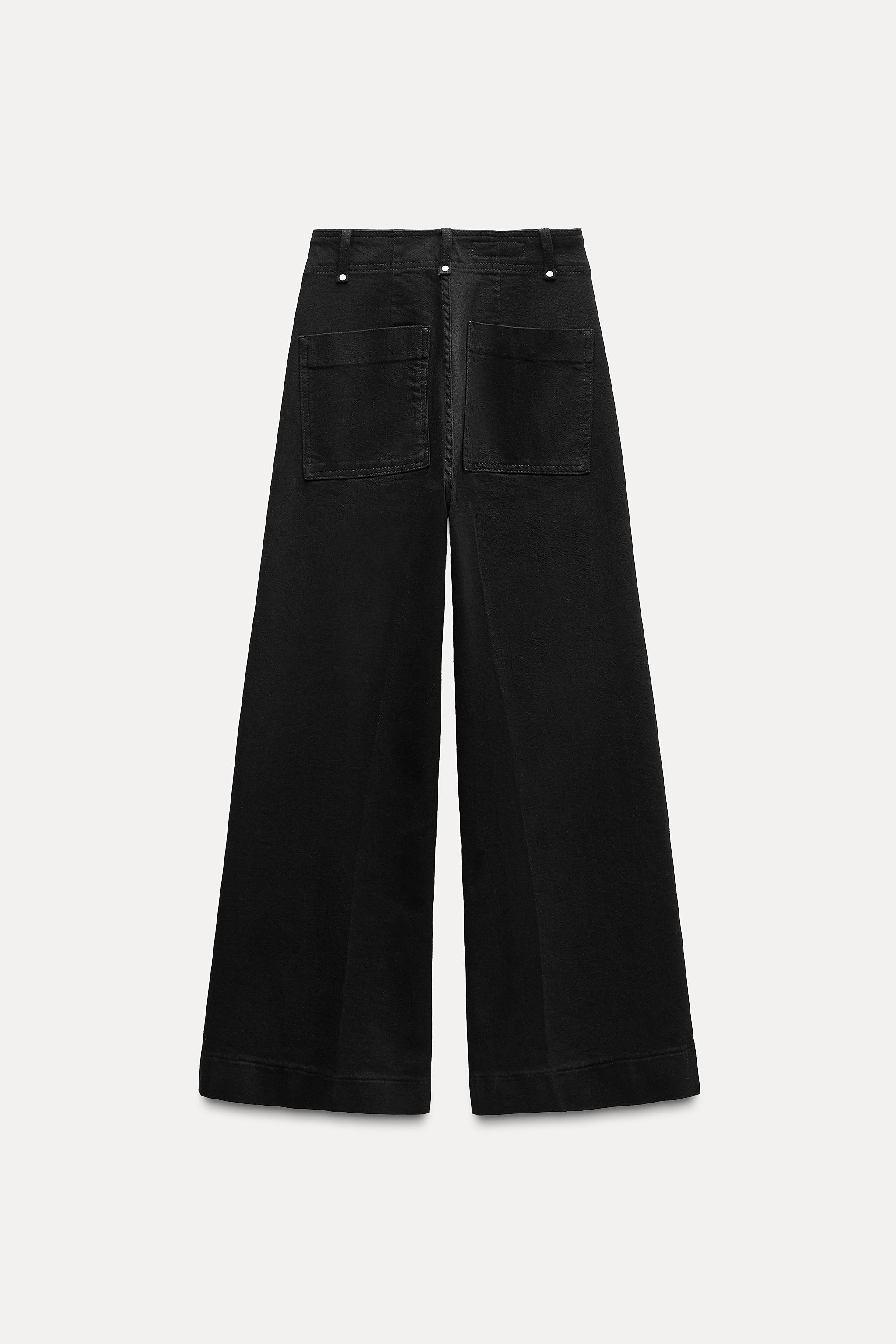 Zara ZW COLLECTION HIGH WAIST WIDE LEG JEANS | Bayshore