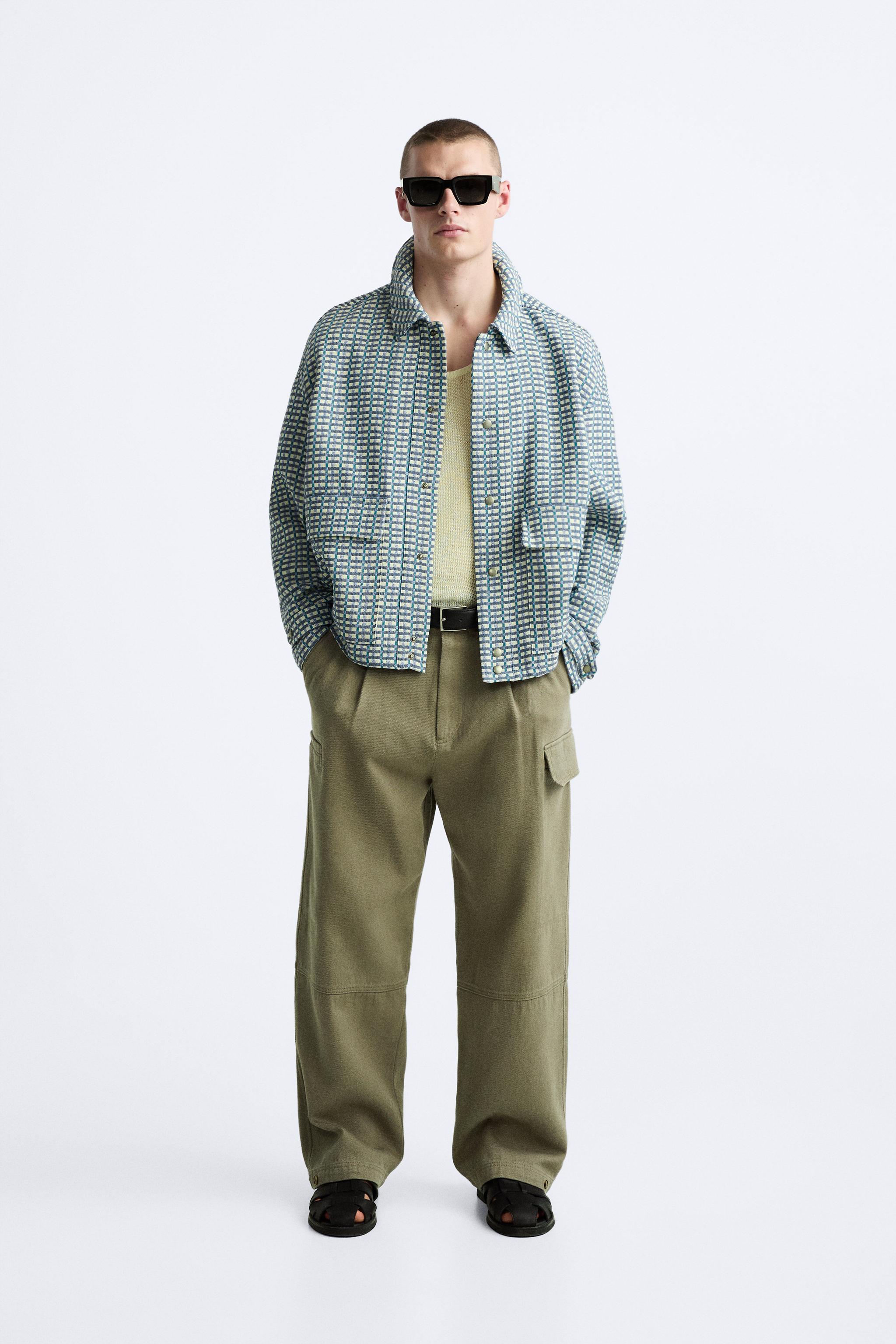 Zara PLAID JACQUARD KNIT SWEATER | Square One