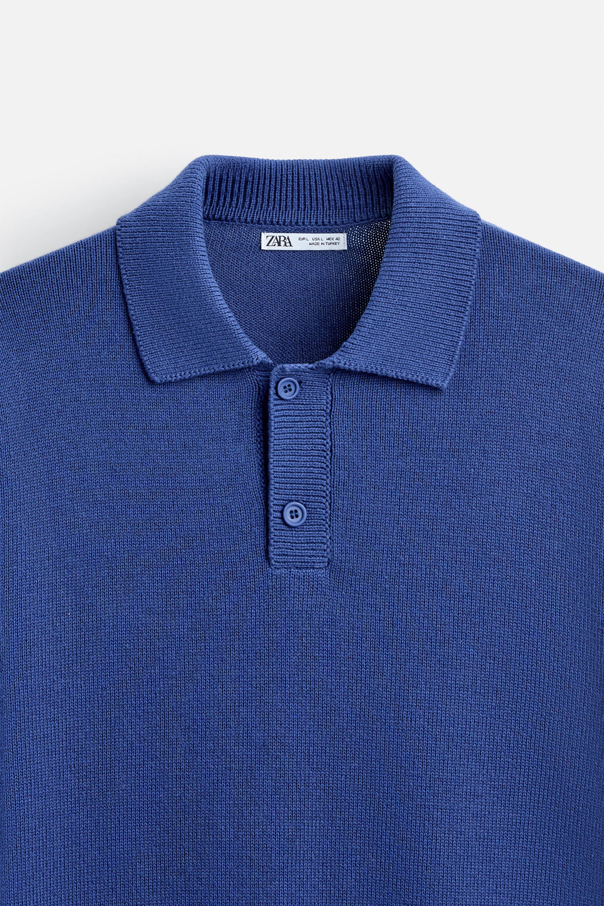 Zara KNIT COTTON POLO SHIRT | Yorkdale Mall
