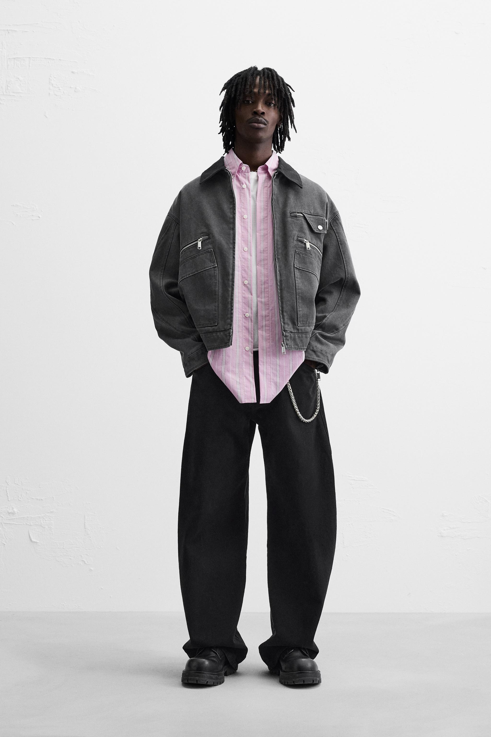 Zara MIXED COLLAR JACKET | Yorkdale Mall