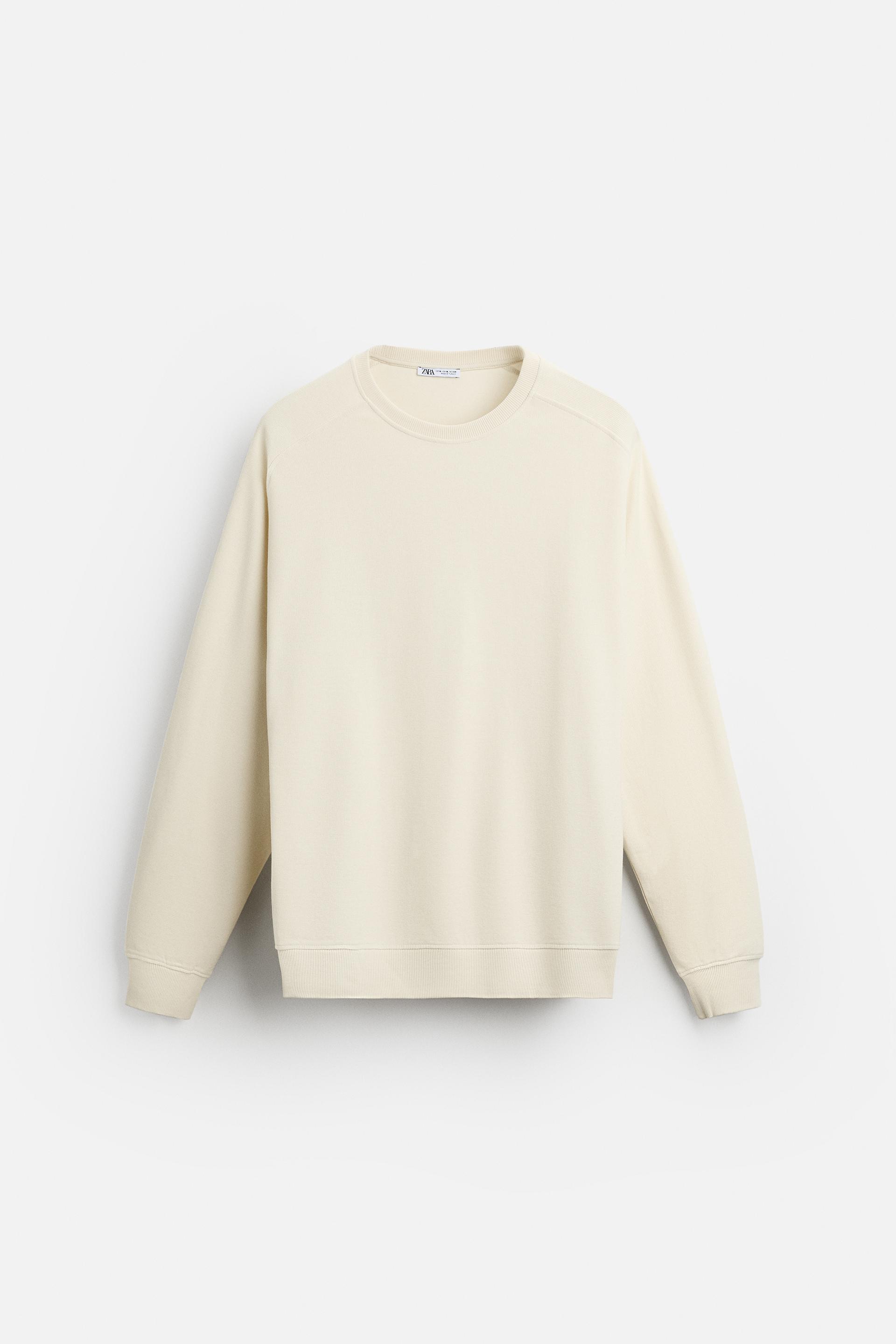 Zara Raglan Crew Zara Crew Neck Sweatshirt International Shipping