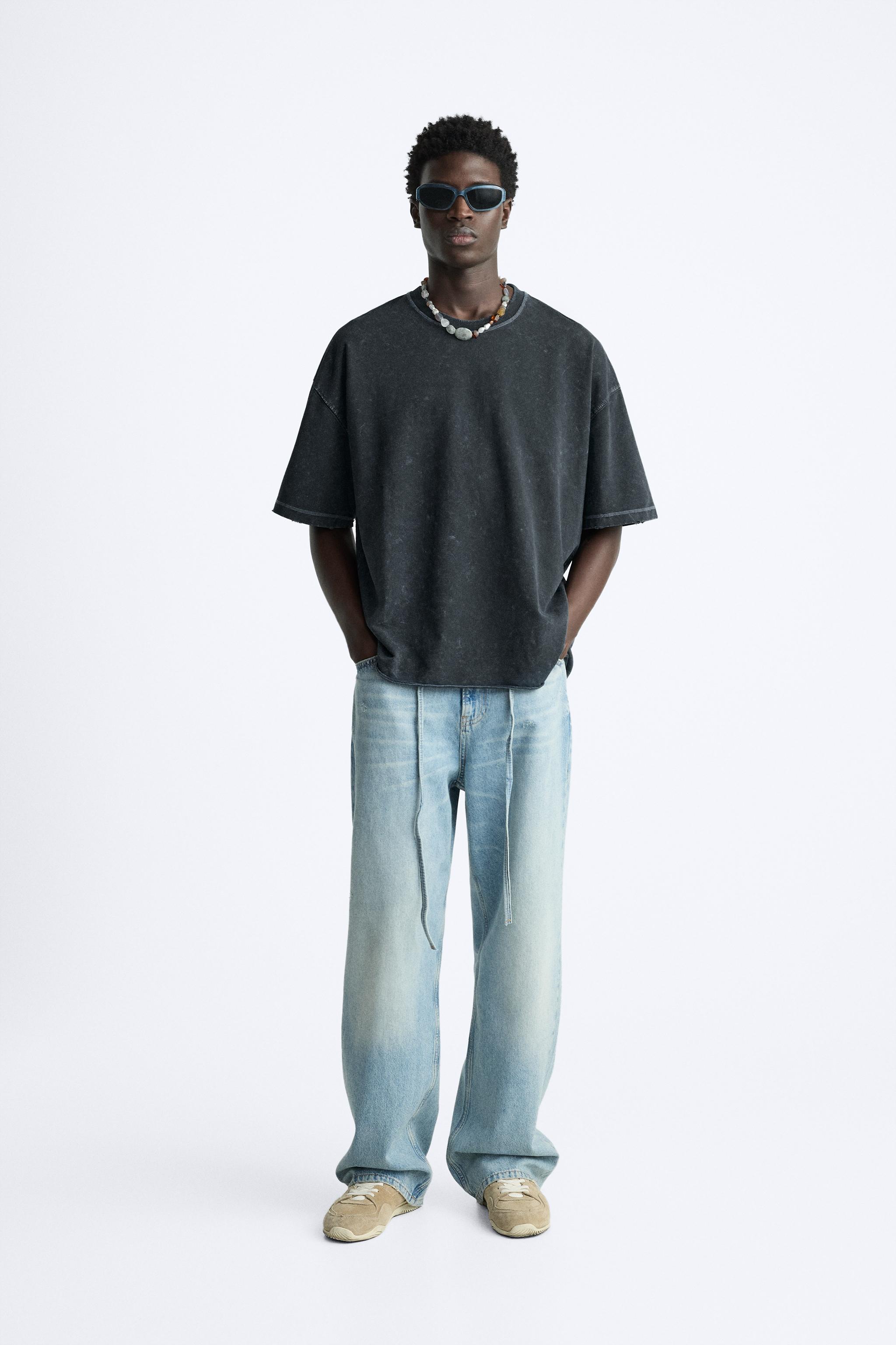 Zara ACID WASH SWEATSHIRT | Square One