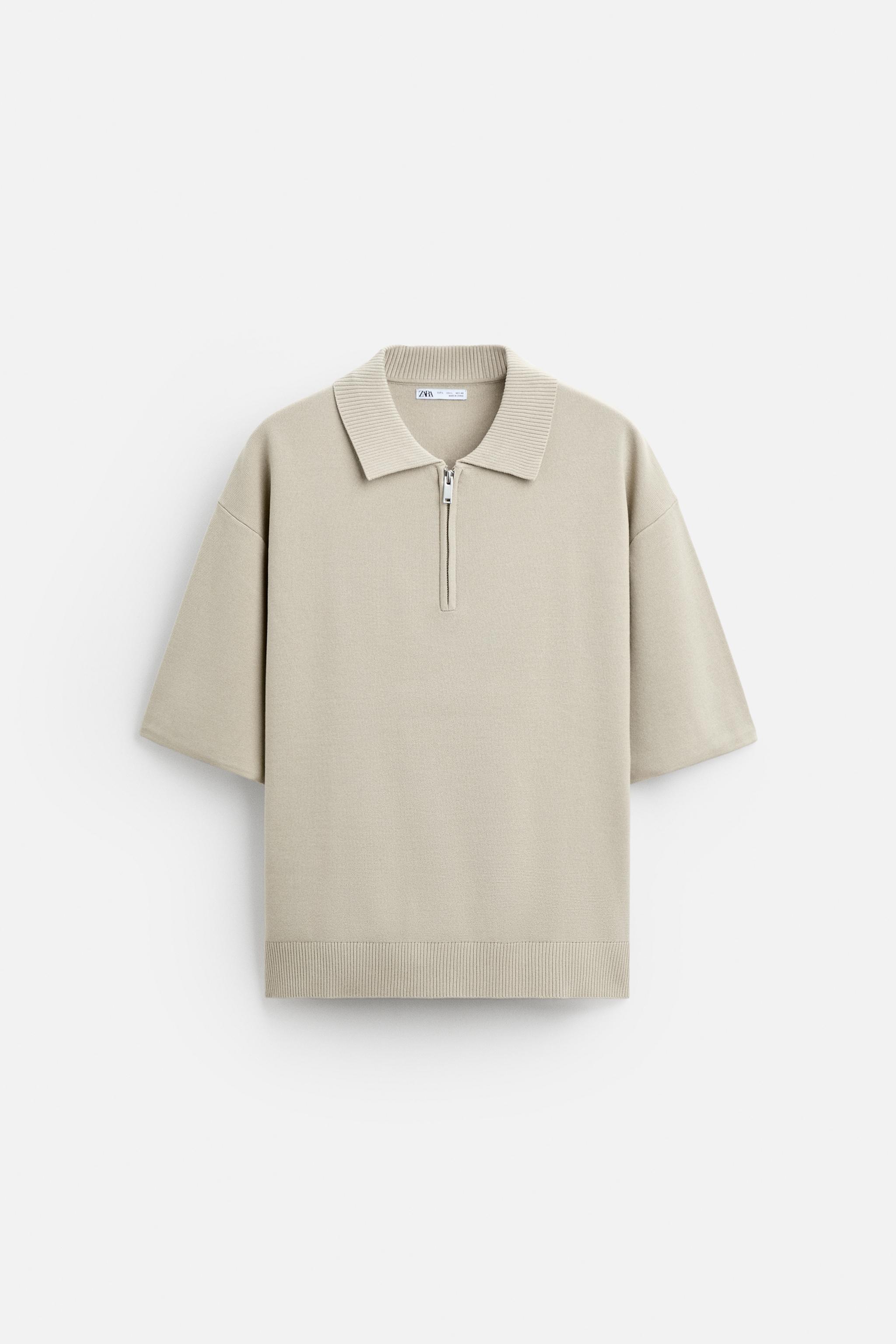 Zara QUARTER ZIP KNIT POLO | Square One